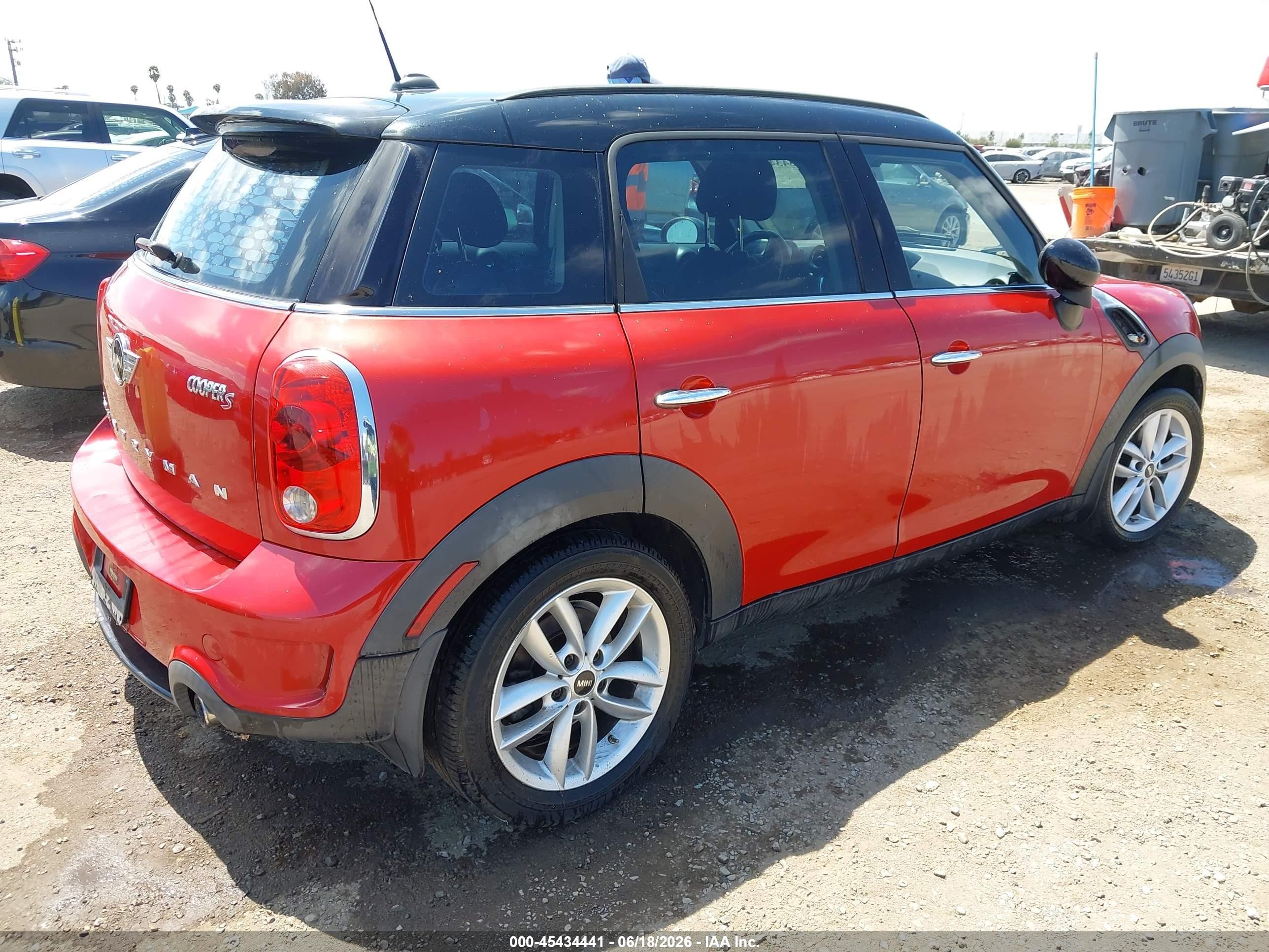 2014 Mini Countryman Cooper S Красный vin: WMWZC3C52EWP25608