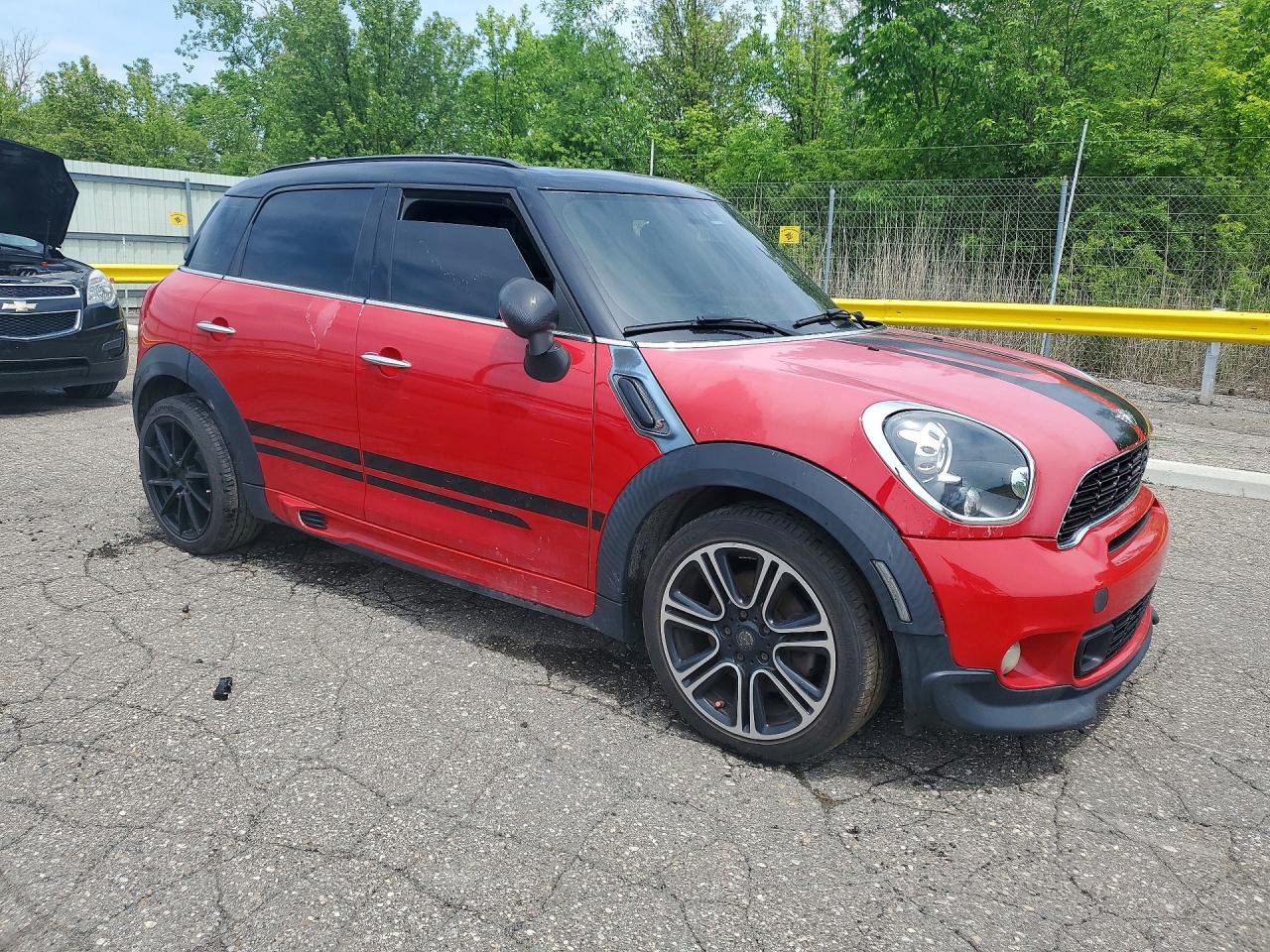 2014 Mini Cooper S Countryman Red vin: WMWZC3C52EWP52582