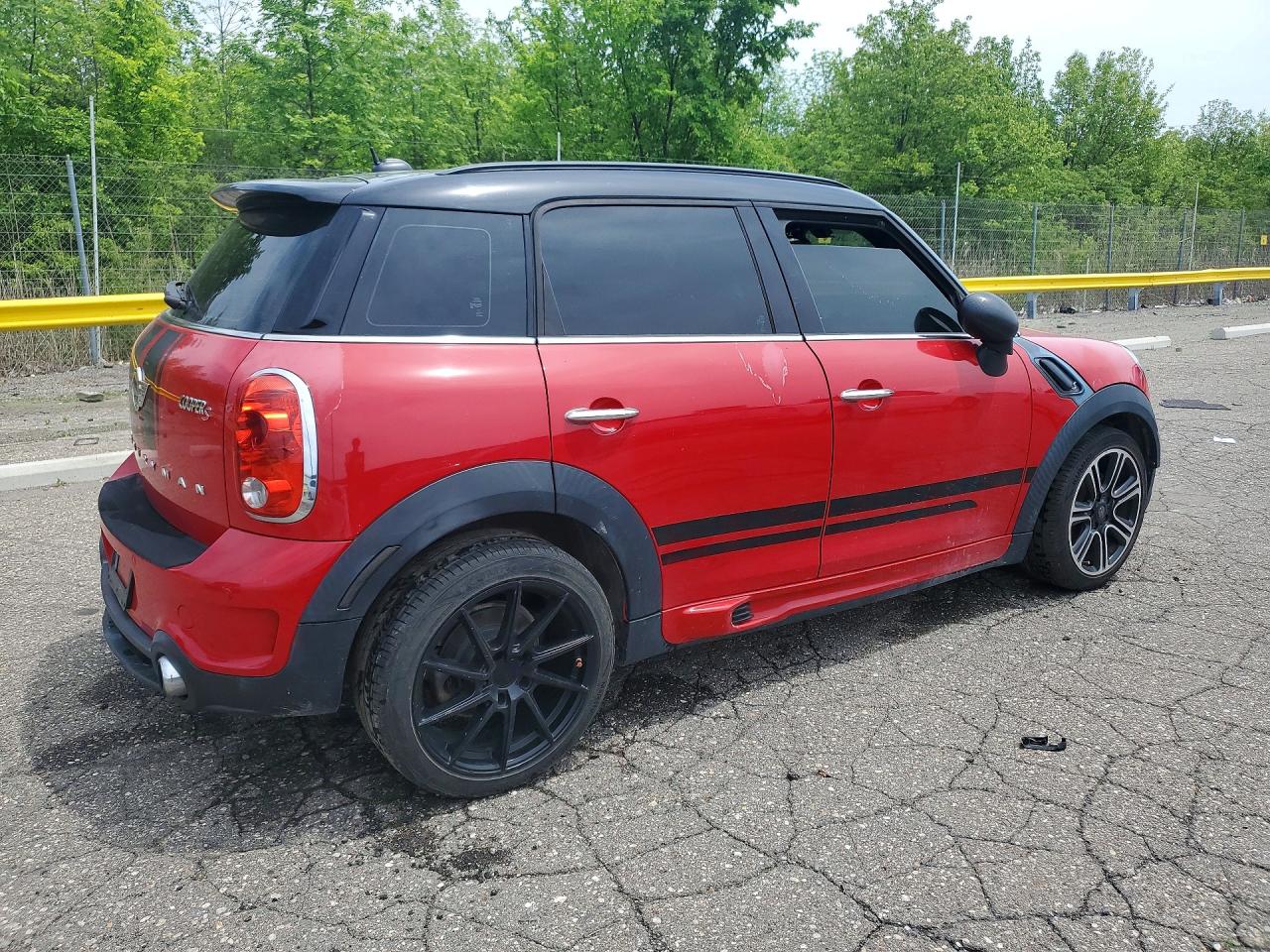 2014 Mini Cooper S Countryman Red vin: WMWZC3C52EWP52582
