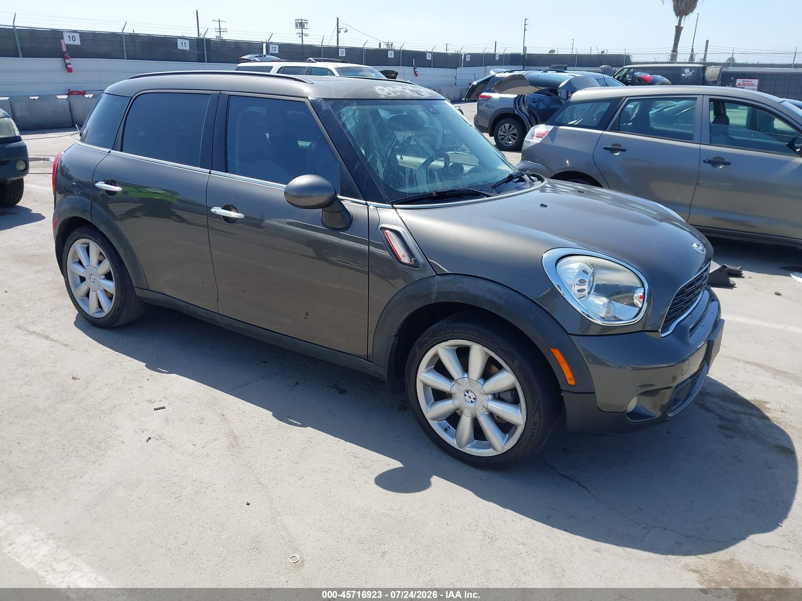 2012 Mini Cooper S Countryman   Gray vin: WMWZC3C53CWL85737