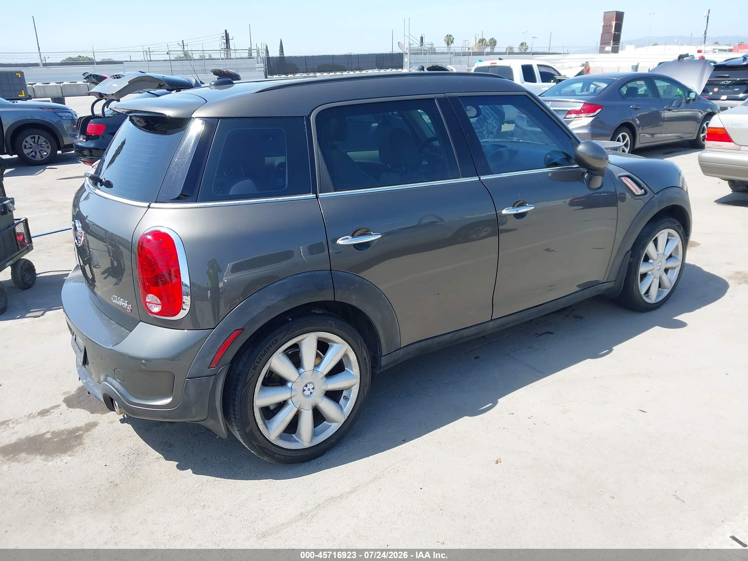 2012 Mini Cooper S Countryman   Gray vin: WMWZC3C53CWL85737