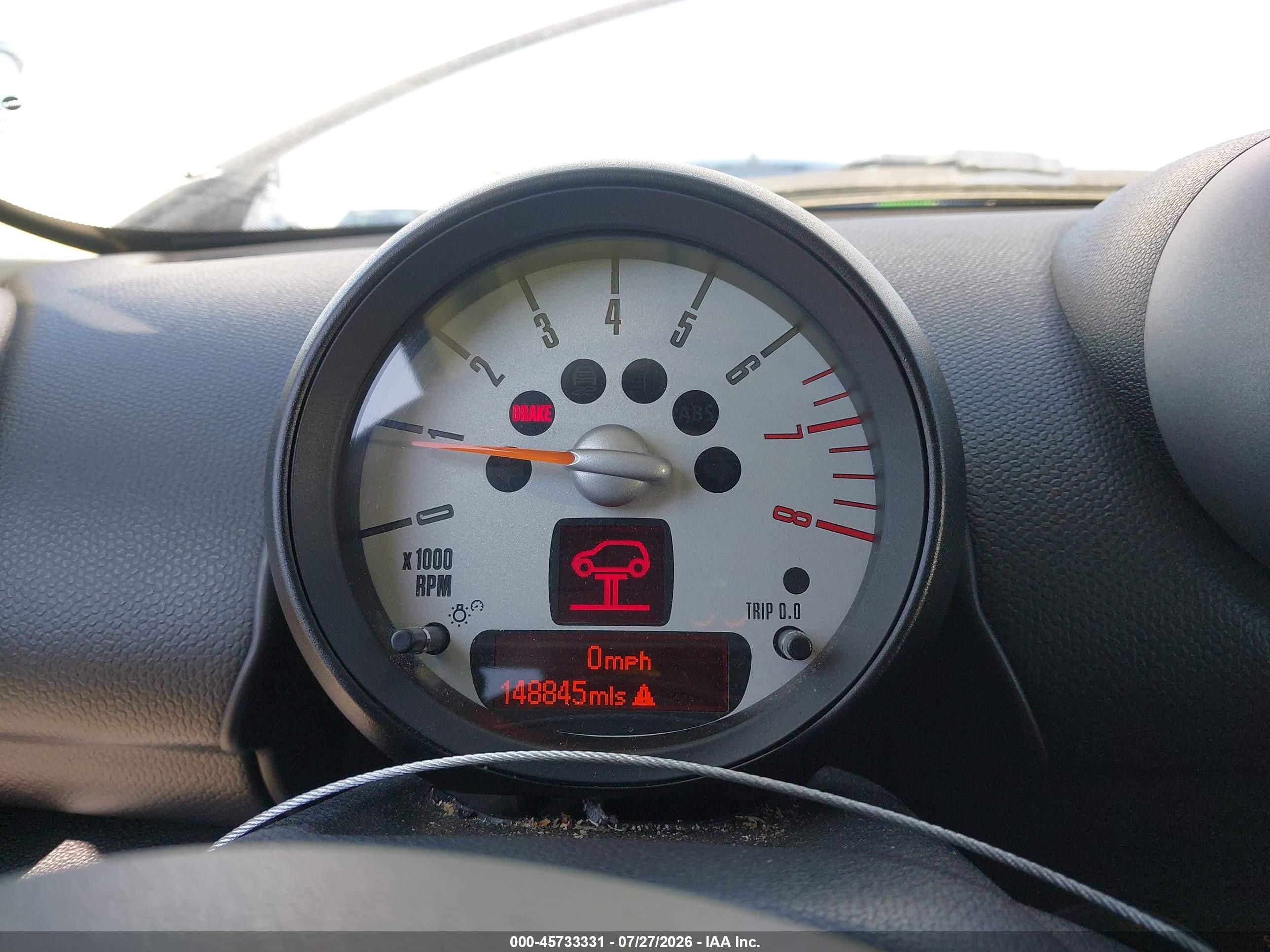 2012 Mini Cooper S Countryman White vin: WMWZC3C53CWM27940