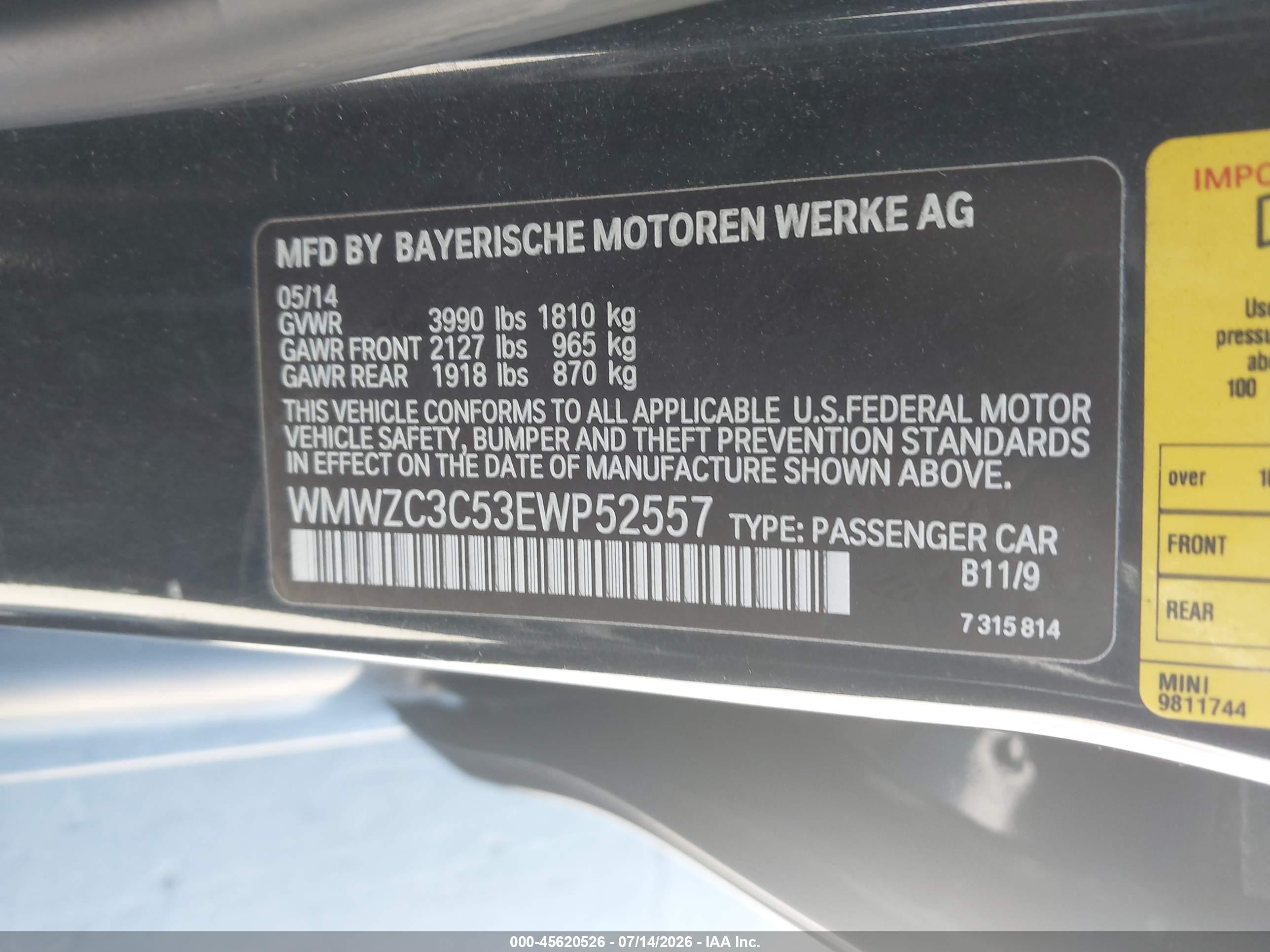2014 Mini Countryman Cooper S Black vin: WMWZC3C53EWP52557