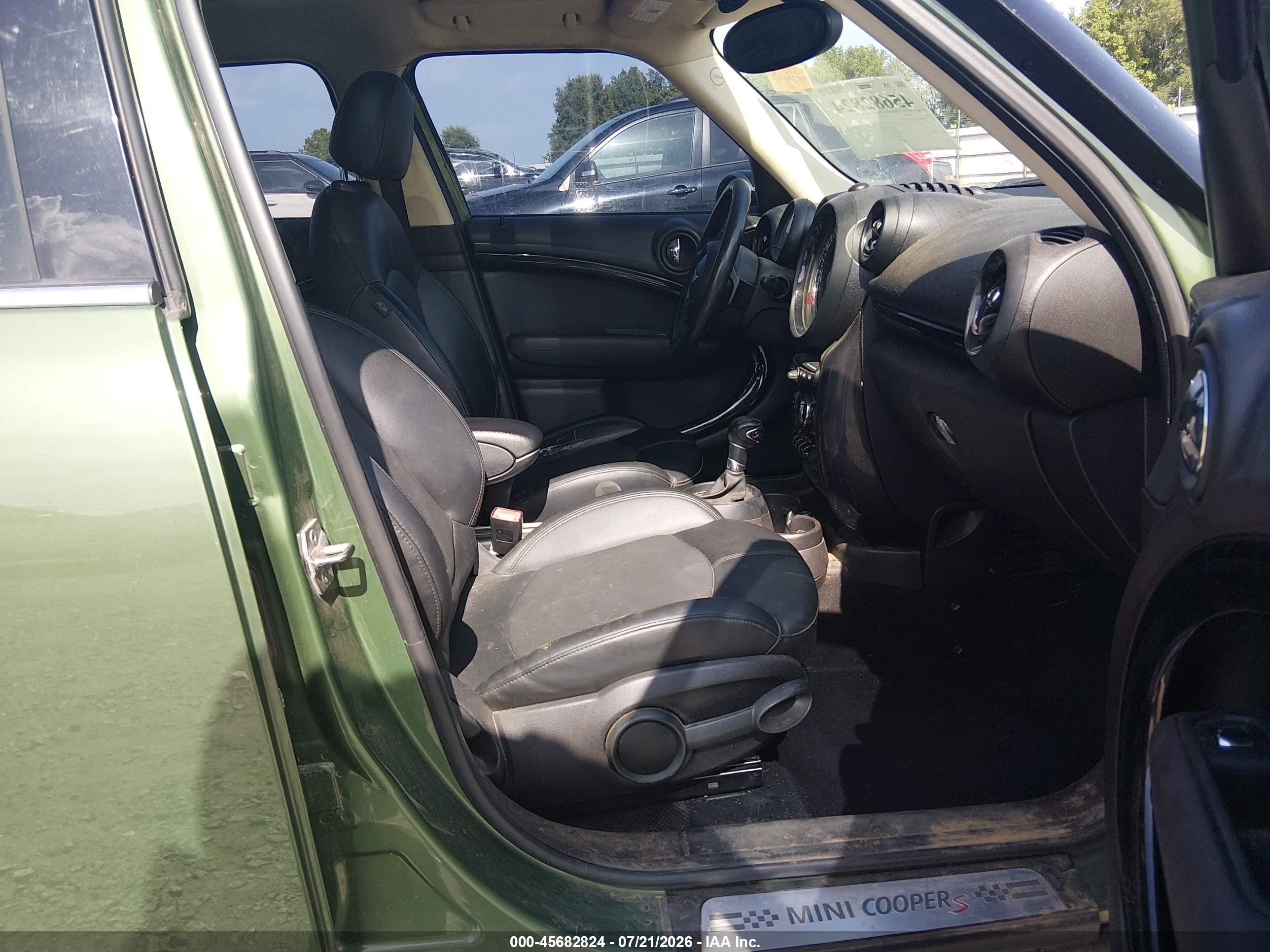 2015 Mini Countryman Cooper S Зеленый vin: WMWZC3C53FWT03509