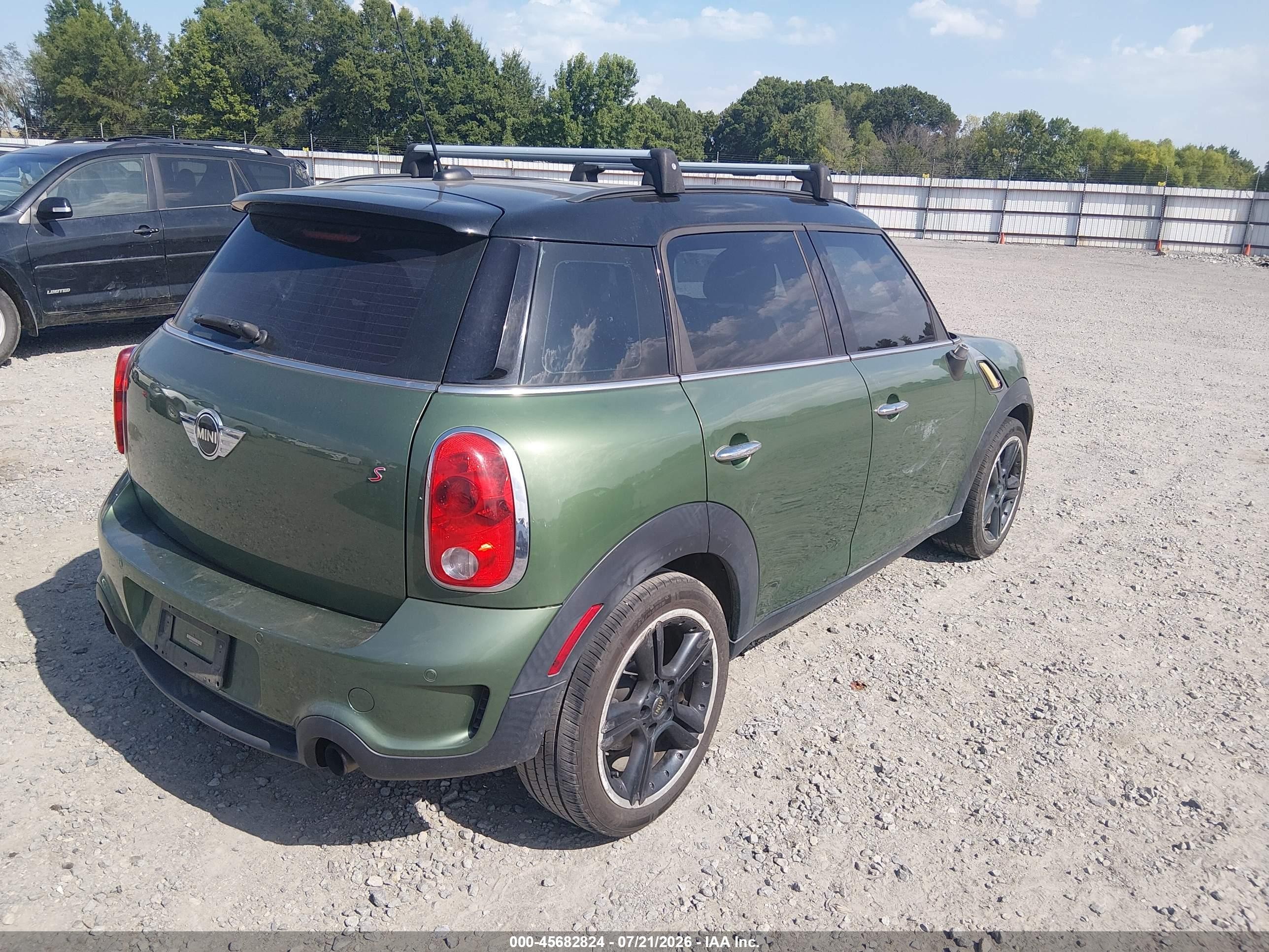 2015 Mini Countryman Cooper S Зеленый vin: WMWZC3C53FWT03509