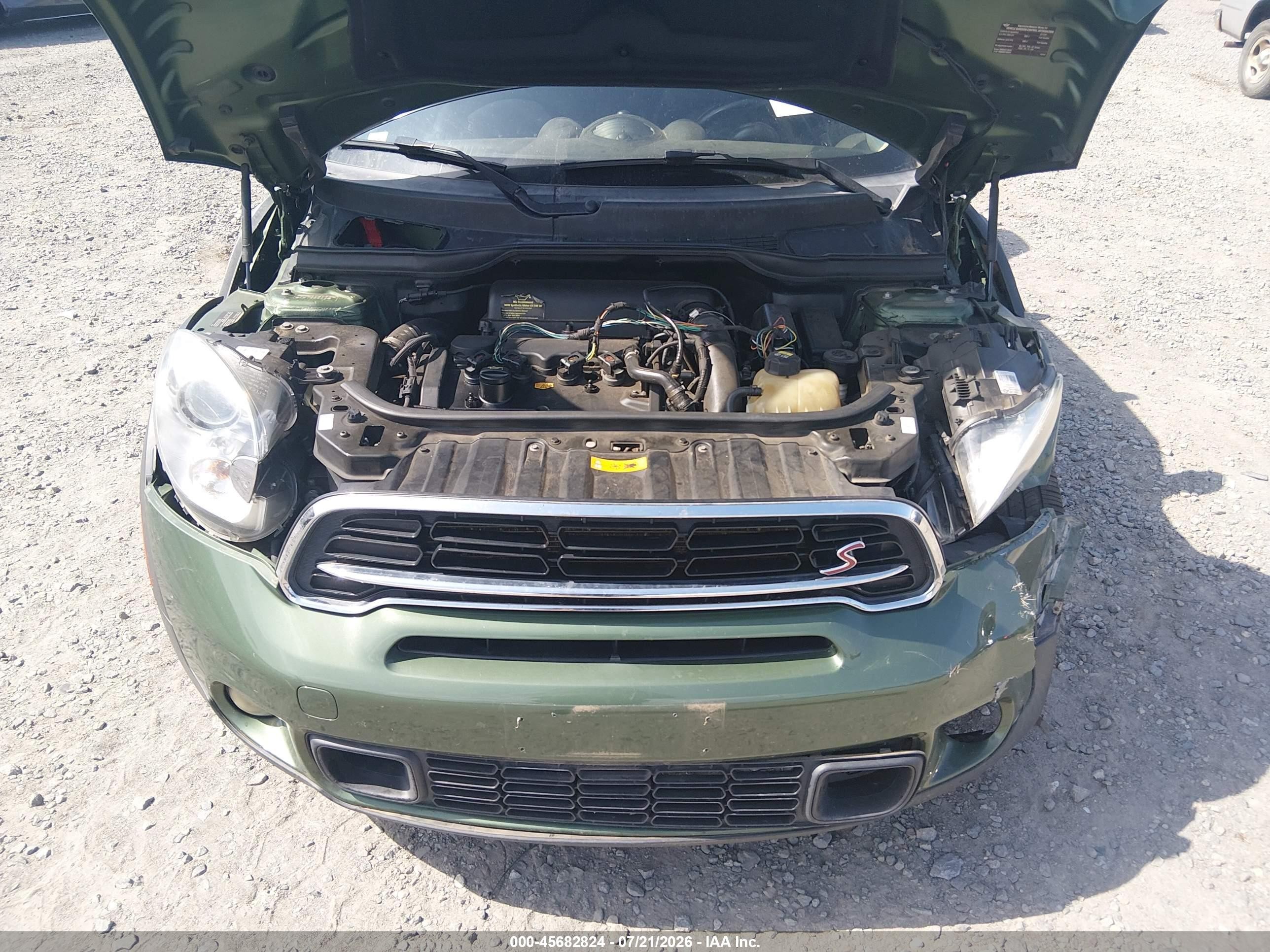 2015 Mini Countryman Cooper S Зеленый vin: WMWZC3C53FWT03509