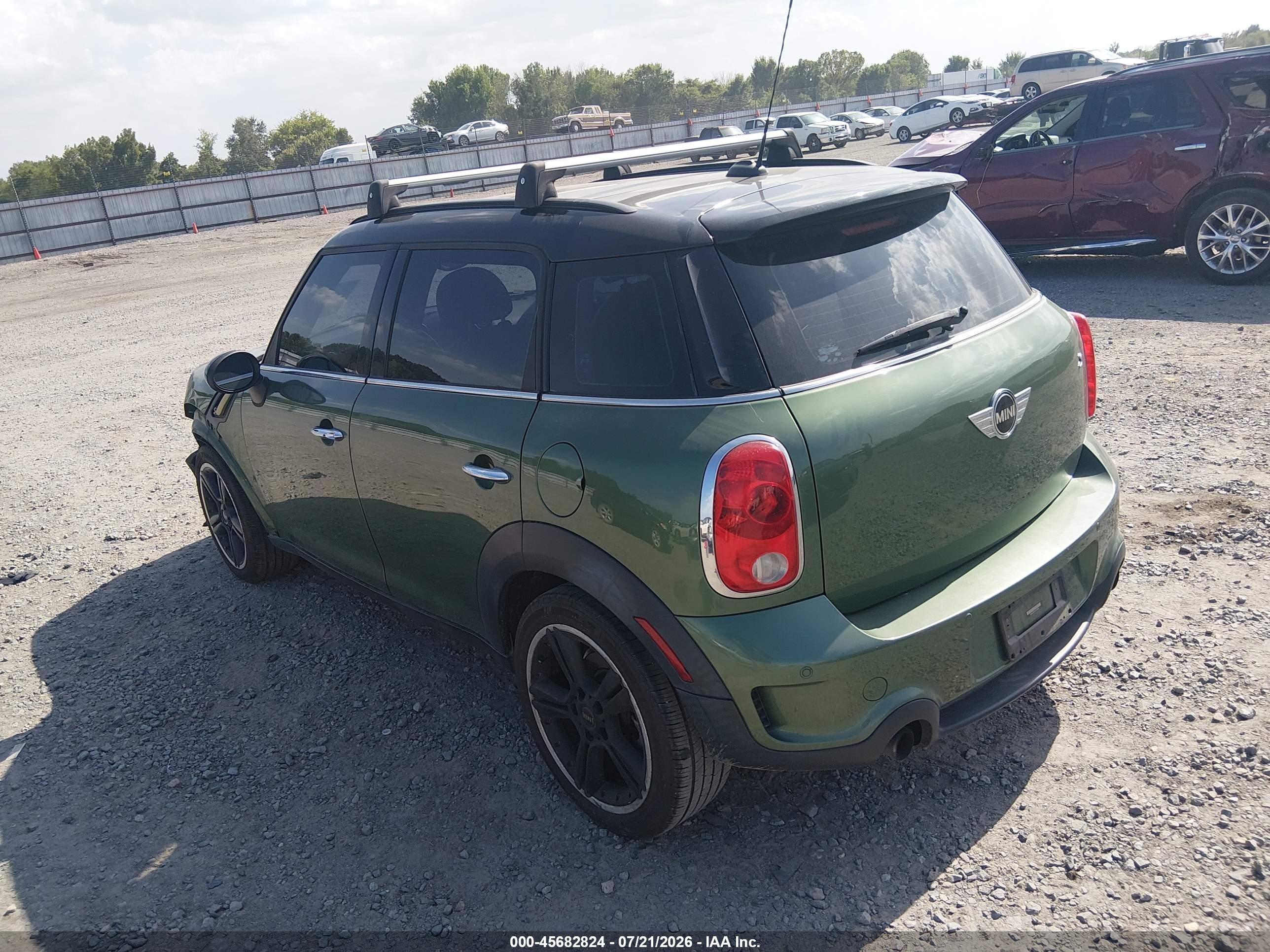 2015 Mini Countryman Cooper S Зеленый vin: WMWZC3C53FWT03509