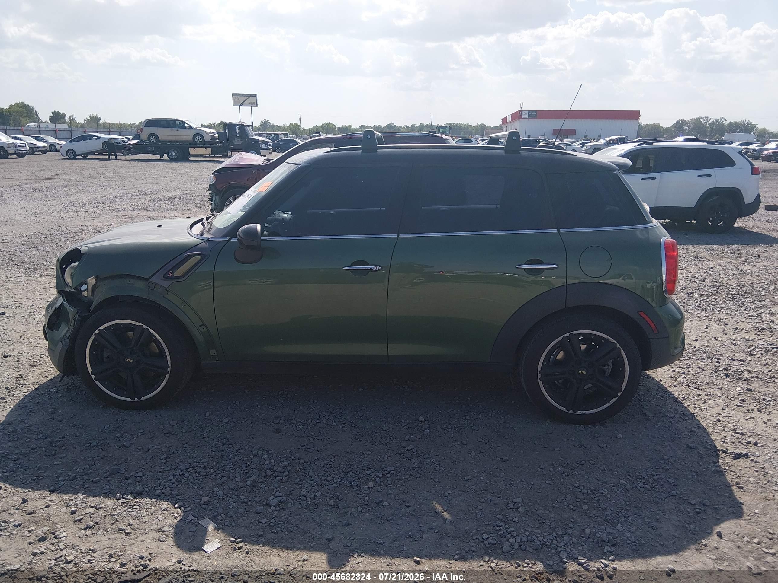 2015 Mini Countryman Cooper S Зеленый vin: WMWZC3C53FWT03509