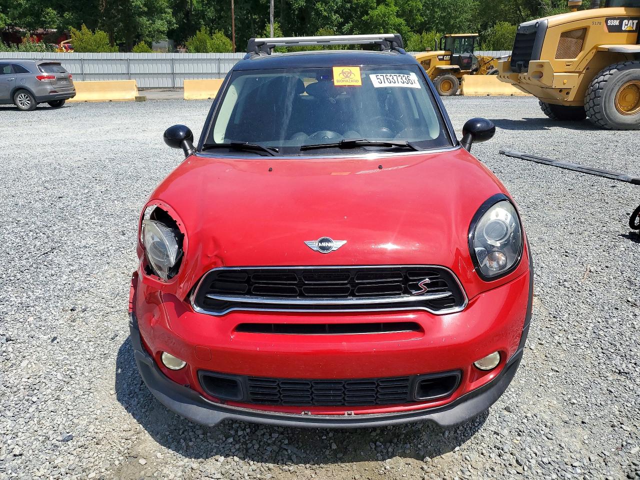 2015 Mini Cooper S Countryman Красный vin: WMWZC3C53FWT04014