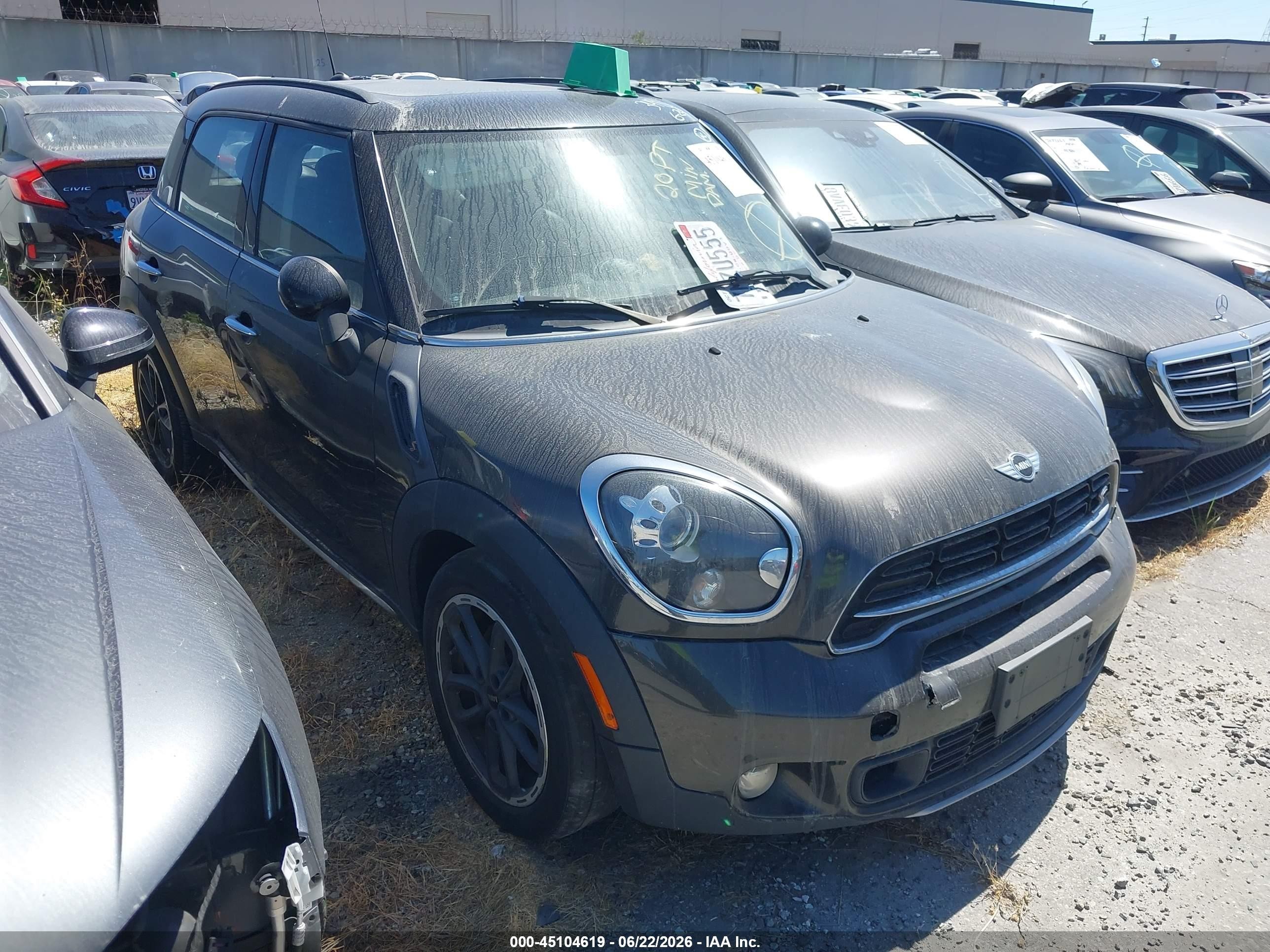 2015 Mini Countryman Cooper S Gray vin: WMWZC3C53FWT06510