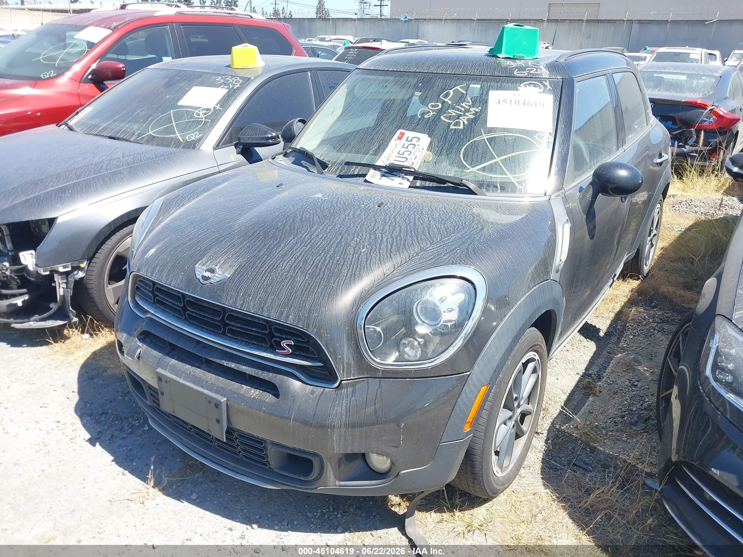 2015 Mini Countryman Cooper S Gray vin: WMWZC3C53FWT06510