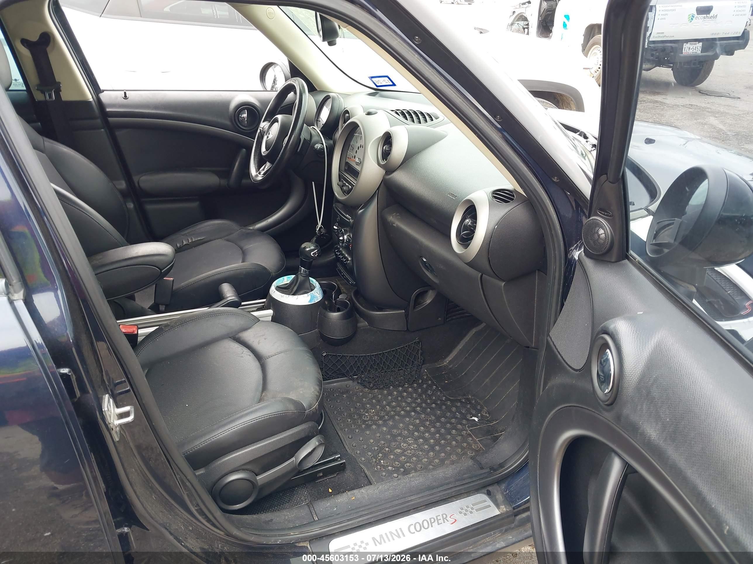 2012 Mini Cooper S Countryman   Dark Blue vin: WMWZC3C54CWL84726