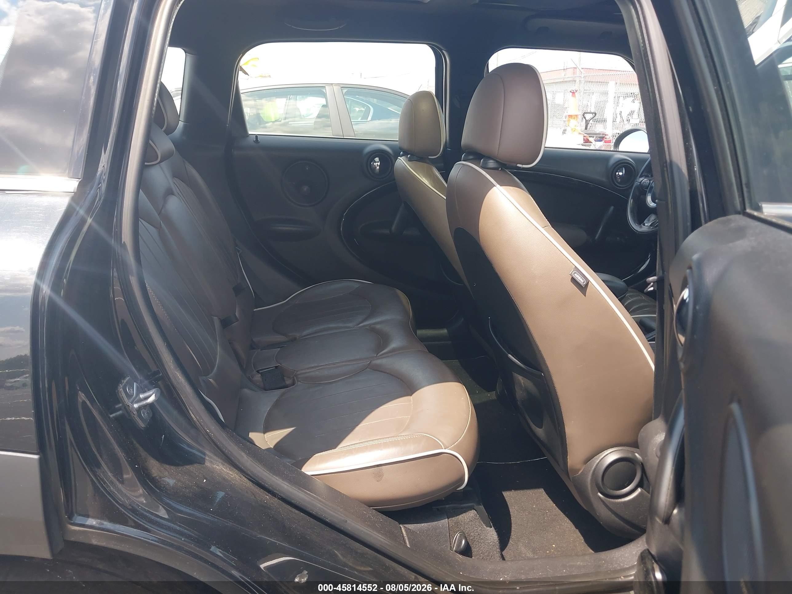 2012 Mini Cooper S Countryman   Black vin: WMWZC3C54CWL85293