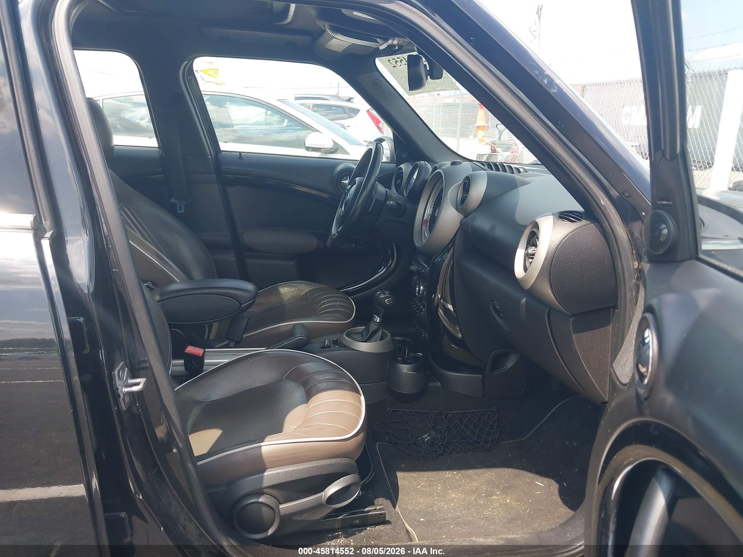 2012 Mini Cooper S Countryman   Black vin: WMWZC3C54CWL85293