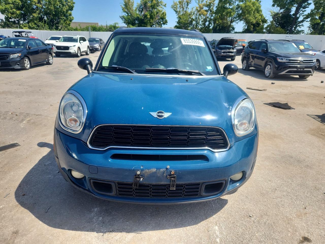2012 Mini Cooper S Countryman Blue vin: WMWZC3C54CWL86475