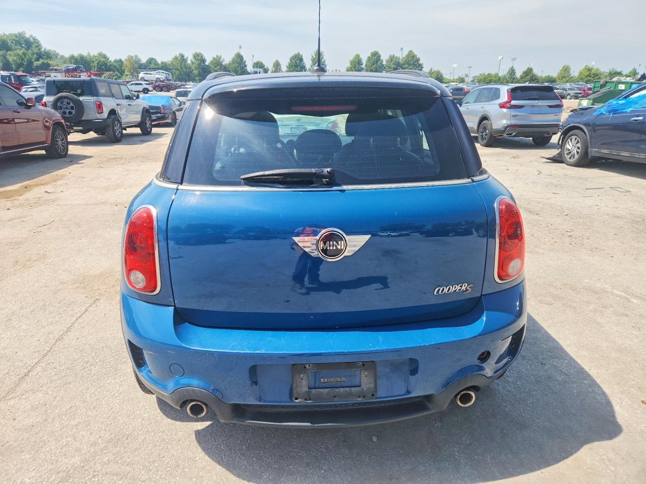 2012 Mini Cooper S Countryman Blue vin: WMWZC3C54CWL86475