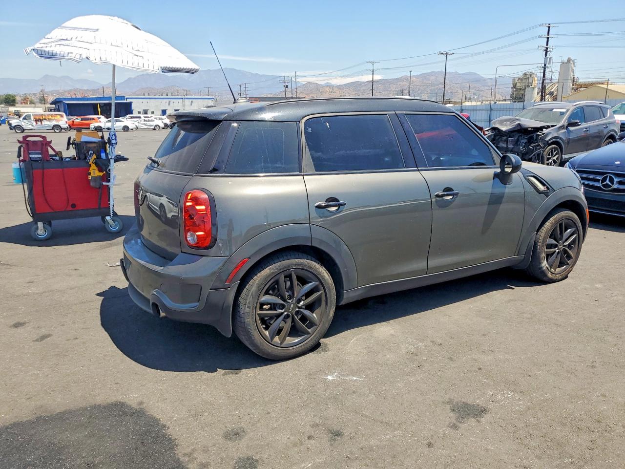 2014 Mini Cooper S Countryman Gray vin: WMWZC3C54EWP28493