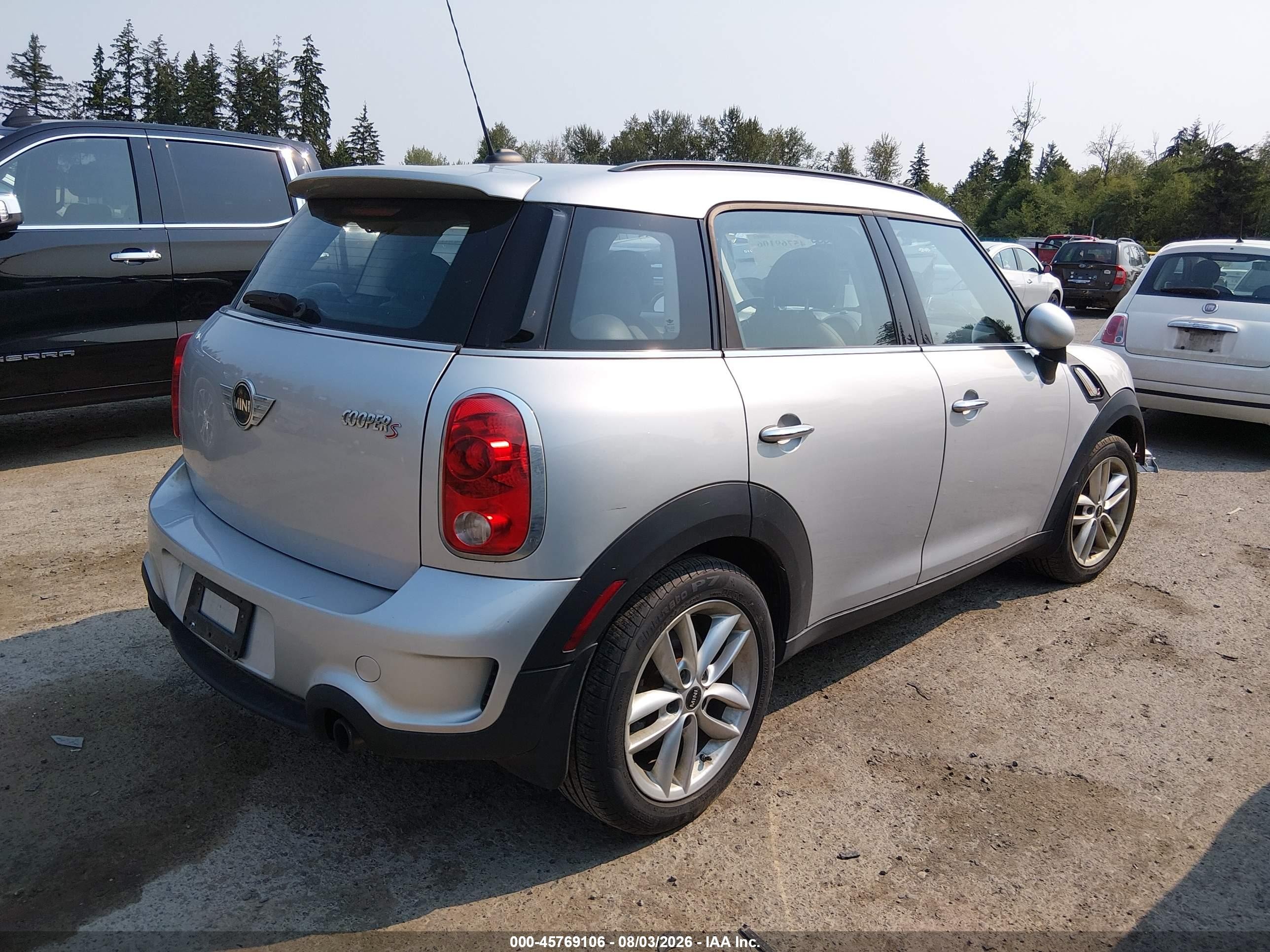 2014 Mini Countryman Cooper S Light Blue vin: WMWZC3C54EWP28509