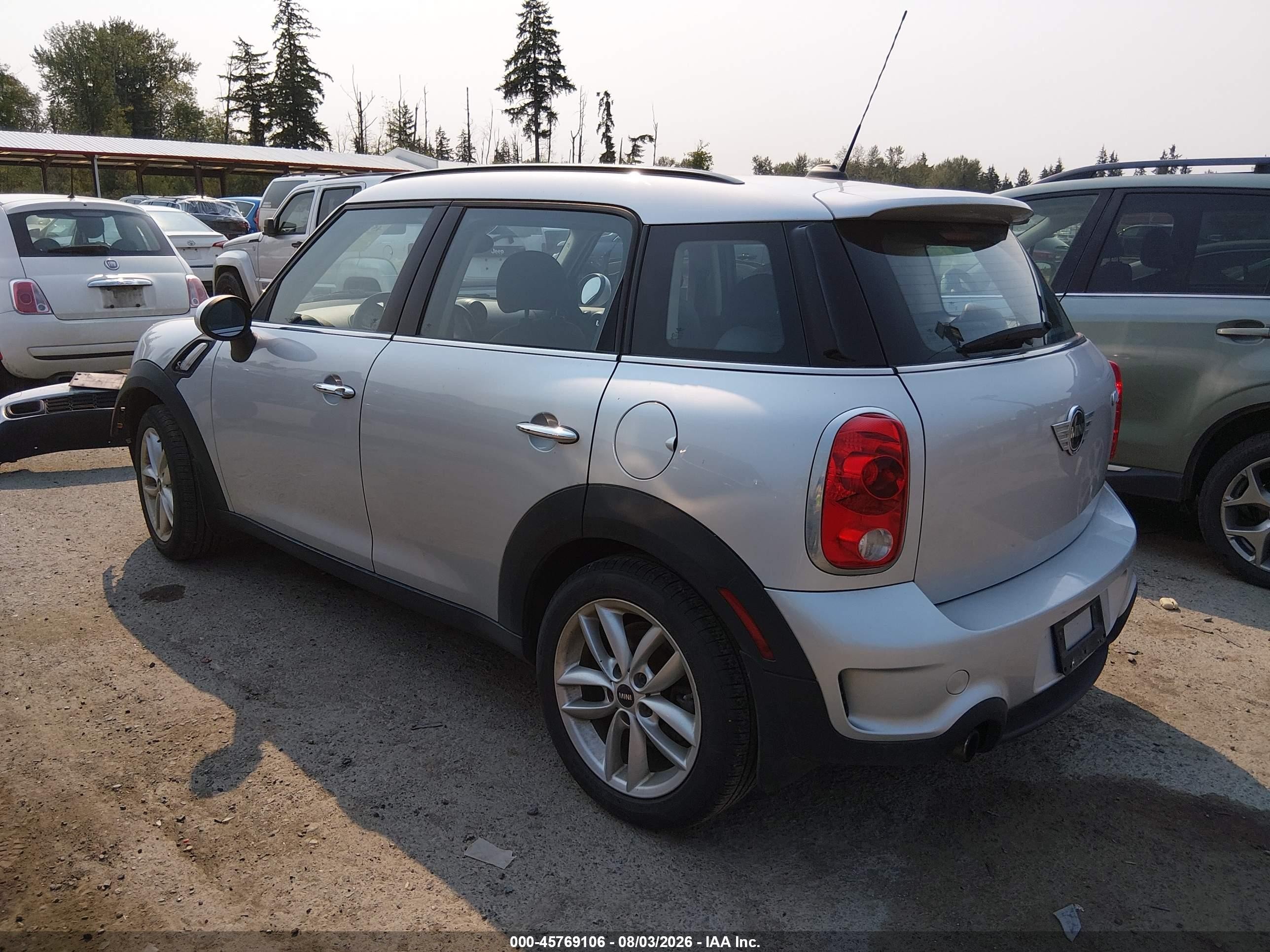 2014 Mini Countryman Cooper S Light Blue vin: WMWZC3C54EWP28509