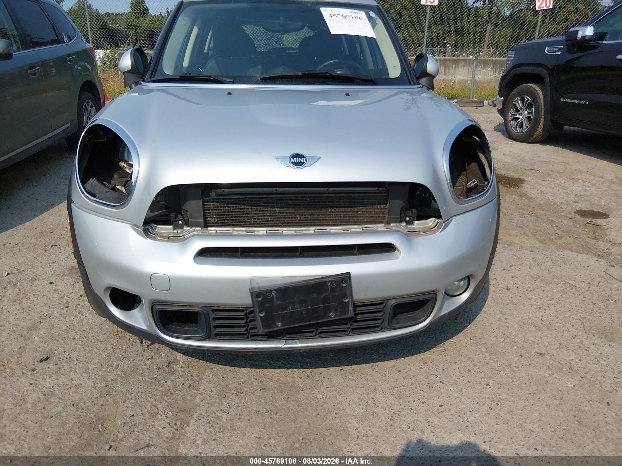 2014 Mini Countryman Cooper S Light Blue vin: WMWZC3C54EWP28509