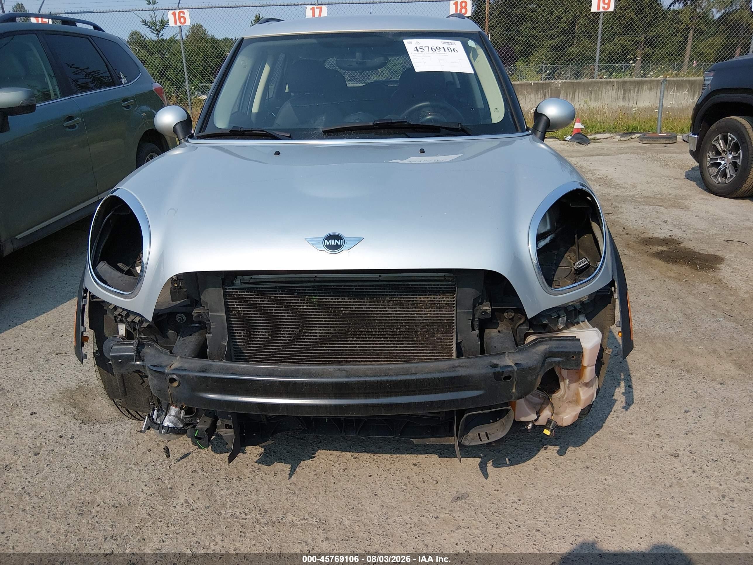 2014 Mini Countryman Cooper S Light Blue vin: WMWZC3C54EWP28509