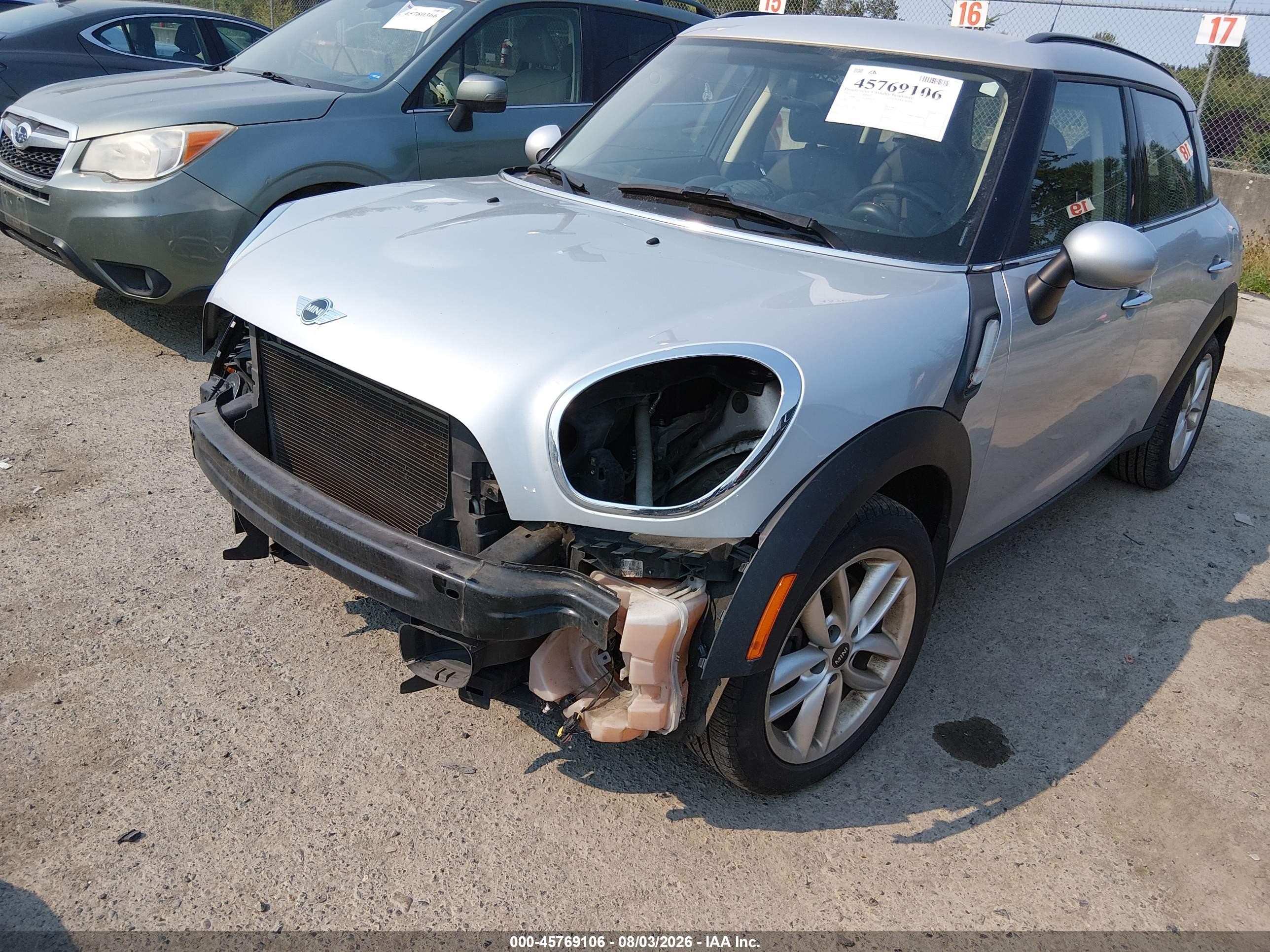 2014 Mini Countryman Cooper S Light Blue vin: WMWZC3C54EWP28509