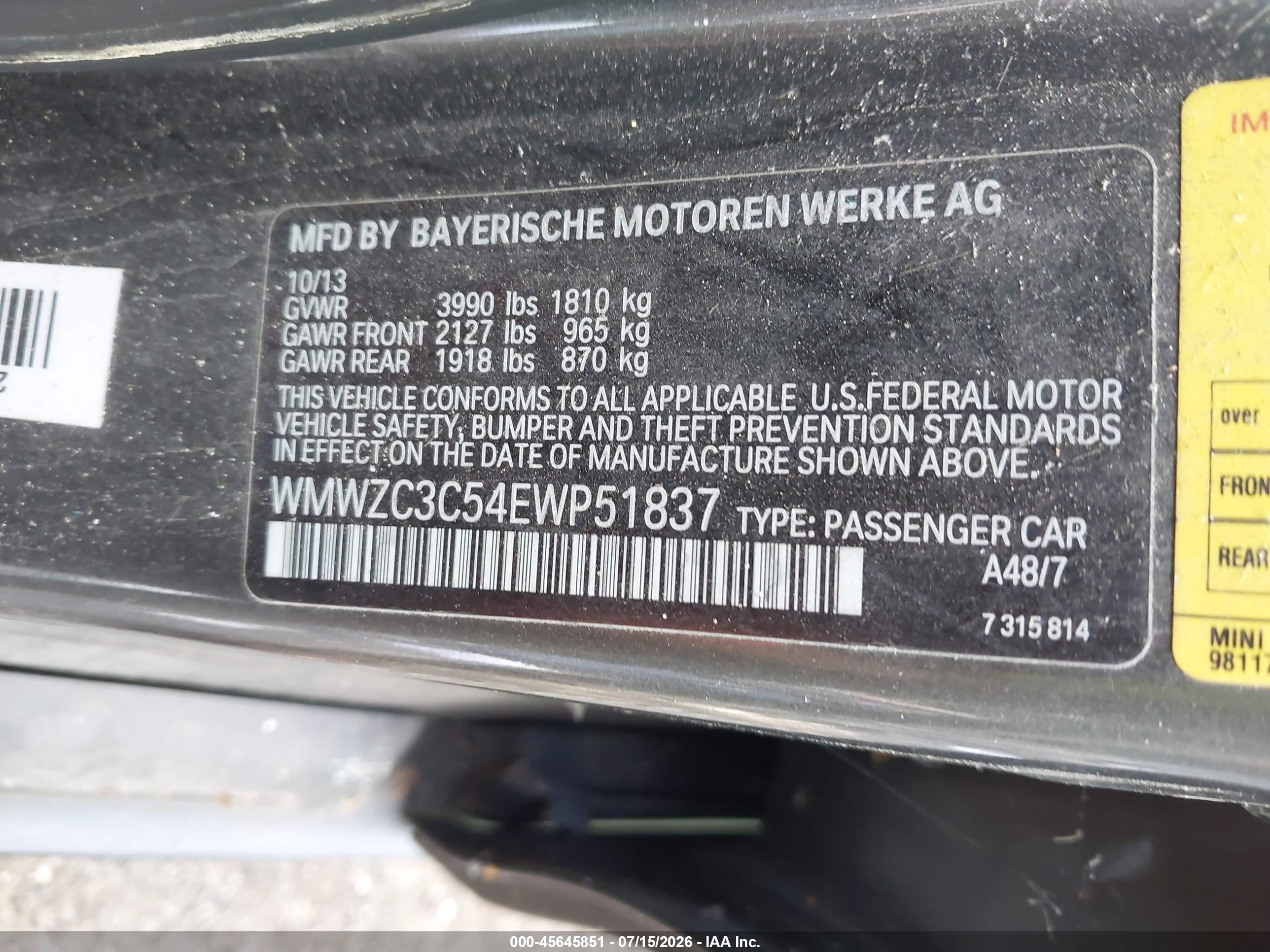 2014 Mini Countryman Cooper S Gray vin: WMWZC3C54EWP51837