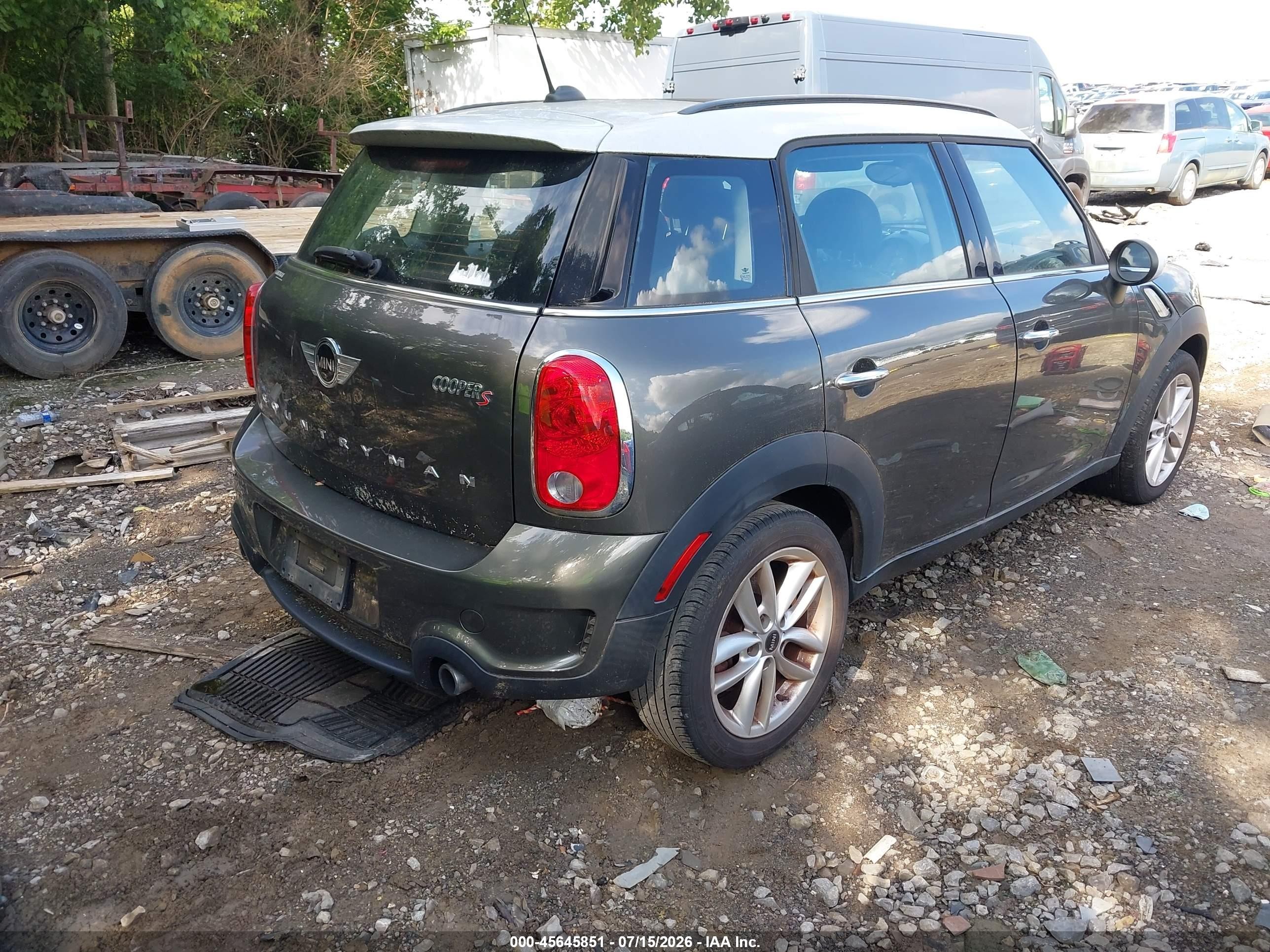 2014 Mini Countryman Cooper S Gray vin: WMWZC3C54EWP51837