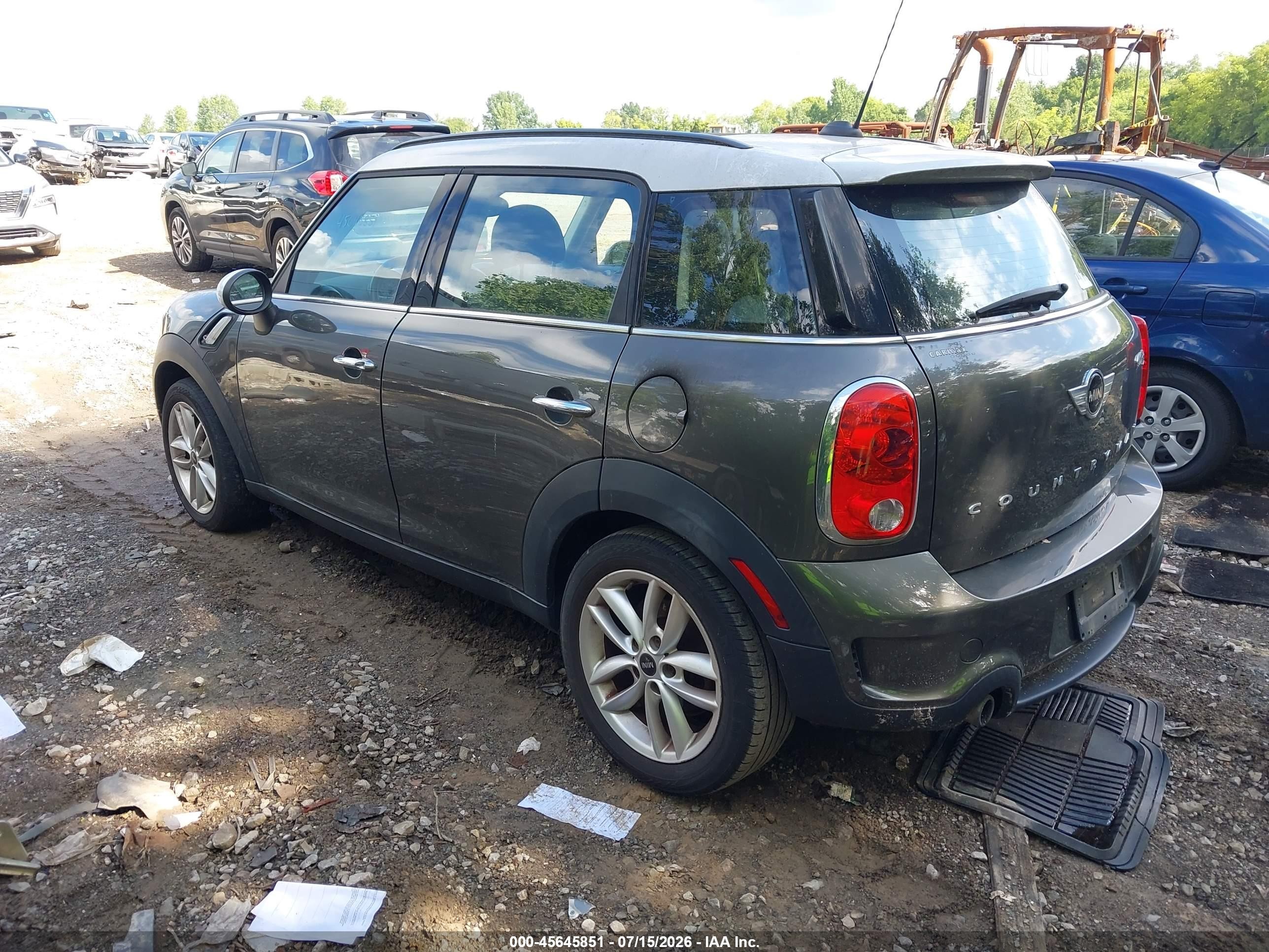 2014 Mini Countryman Cooper S Gray vin: WMWZC3C54EWP51837