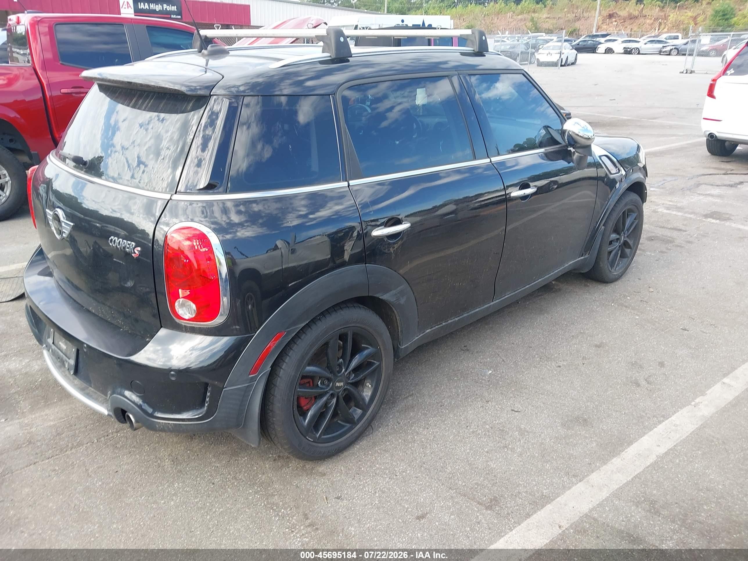 2015 Mini Countryman Cooper S Черный vin: WMWZC3C54FWT04958