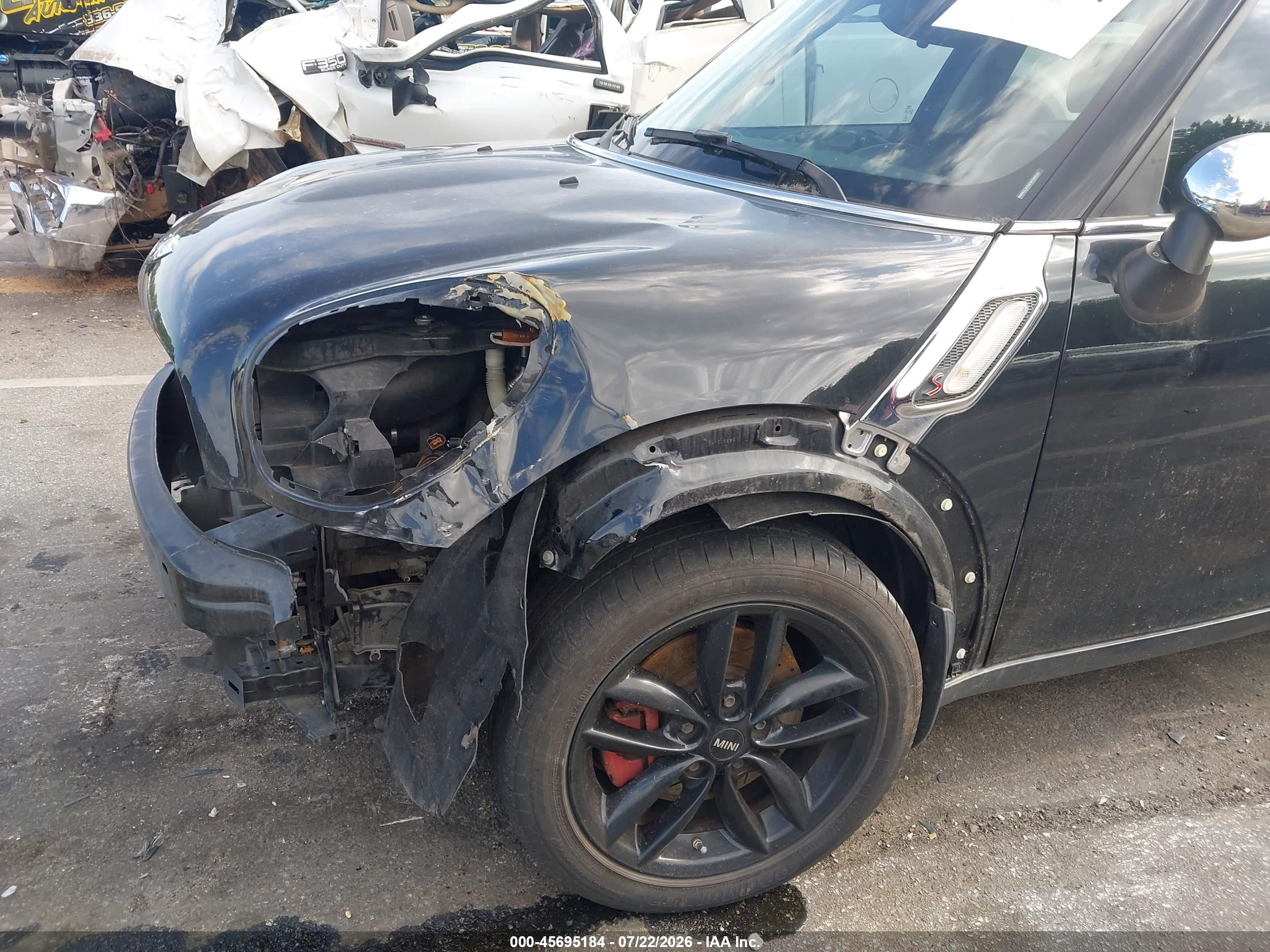 2015 Mini Countryman Cooper S Черный vin: WMWZC3C54FWT04958