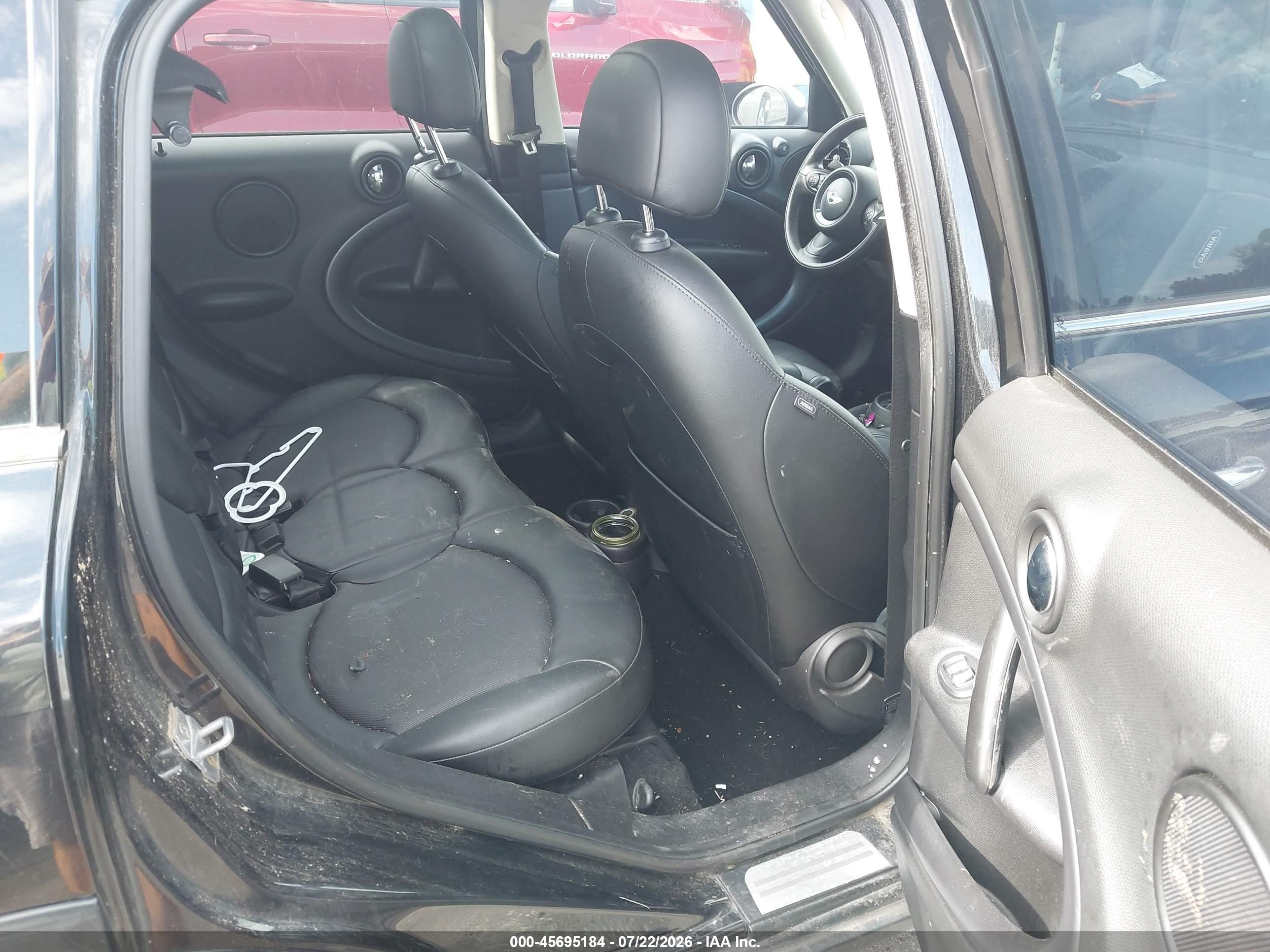 2015 Mini Countryman Cooper S Черный vin: WMWZC3C54FWT04958