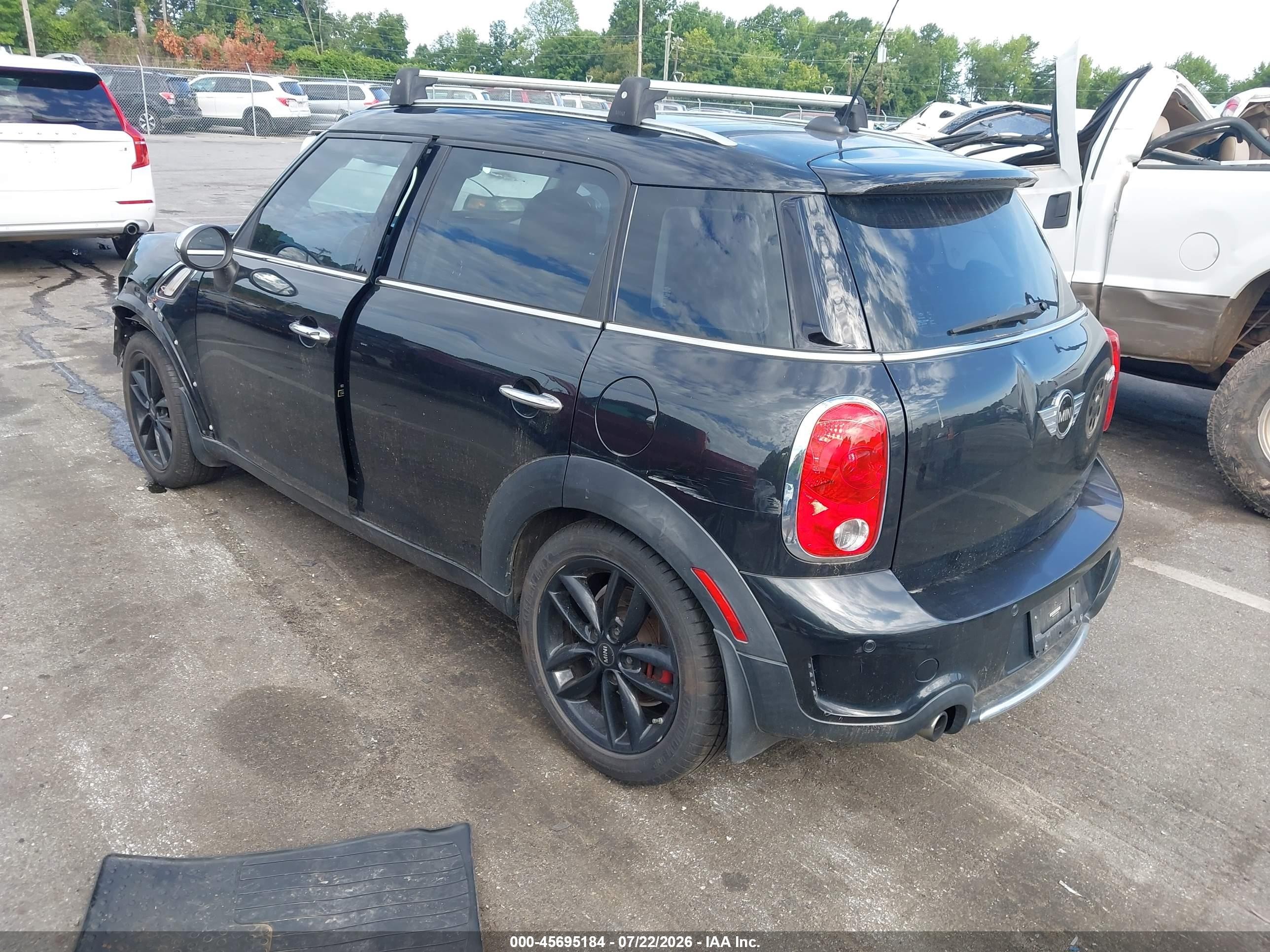 2015 Mini Countryman Cooper S Черный vin: WMWZC3C54FWT04958
