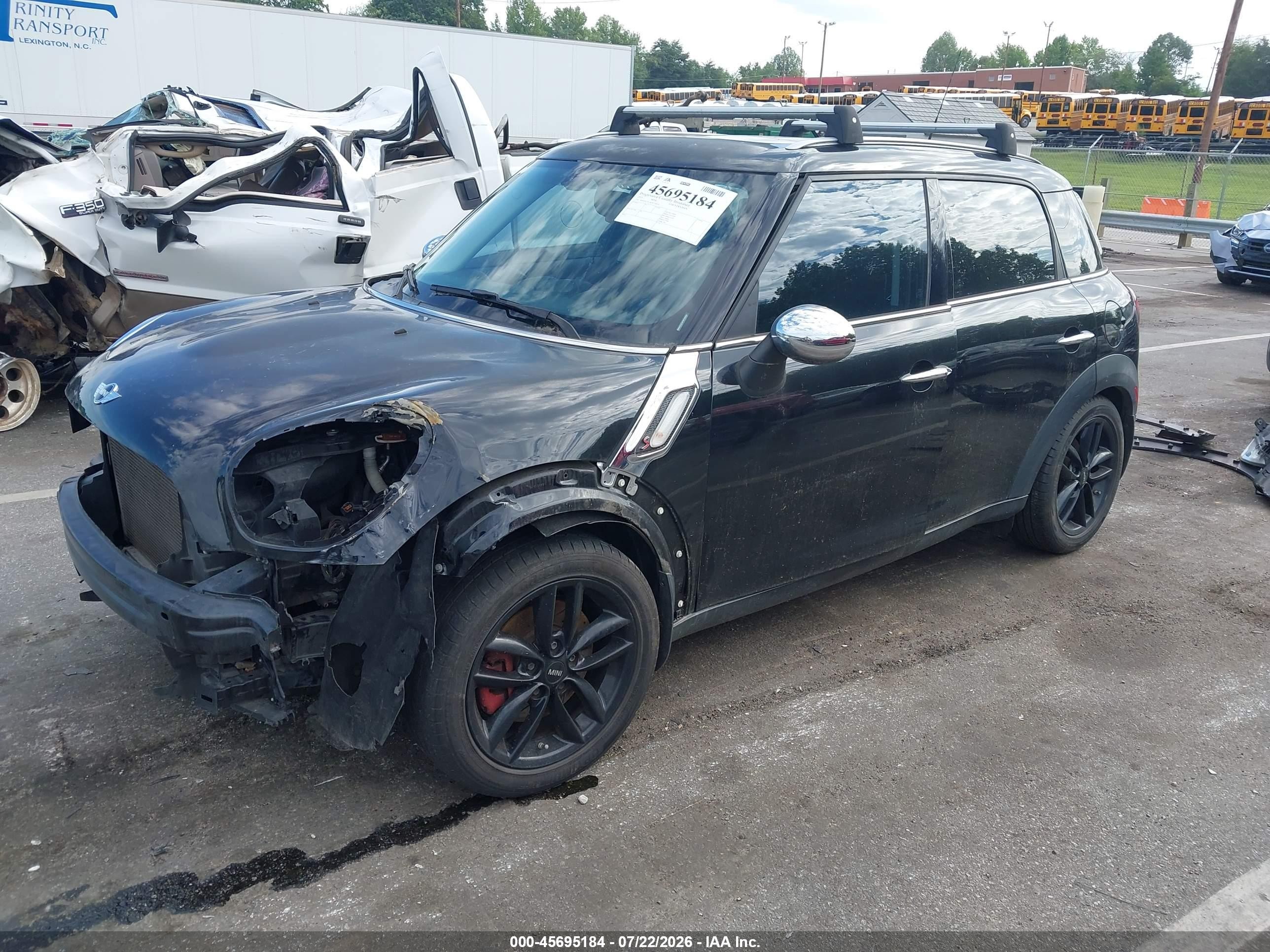 2015 Mini Countryman Cooper S Черный vin: WMWZC3C54FWT04958