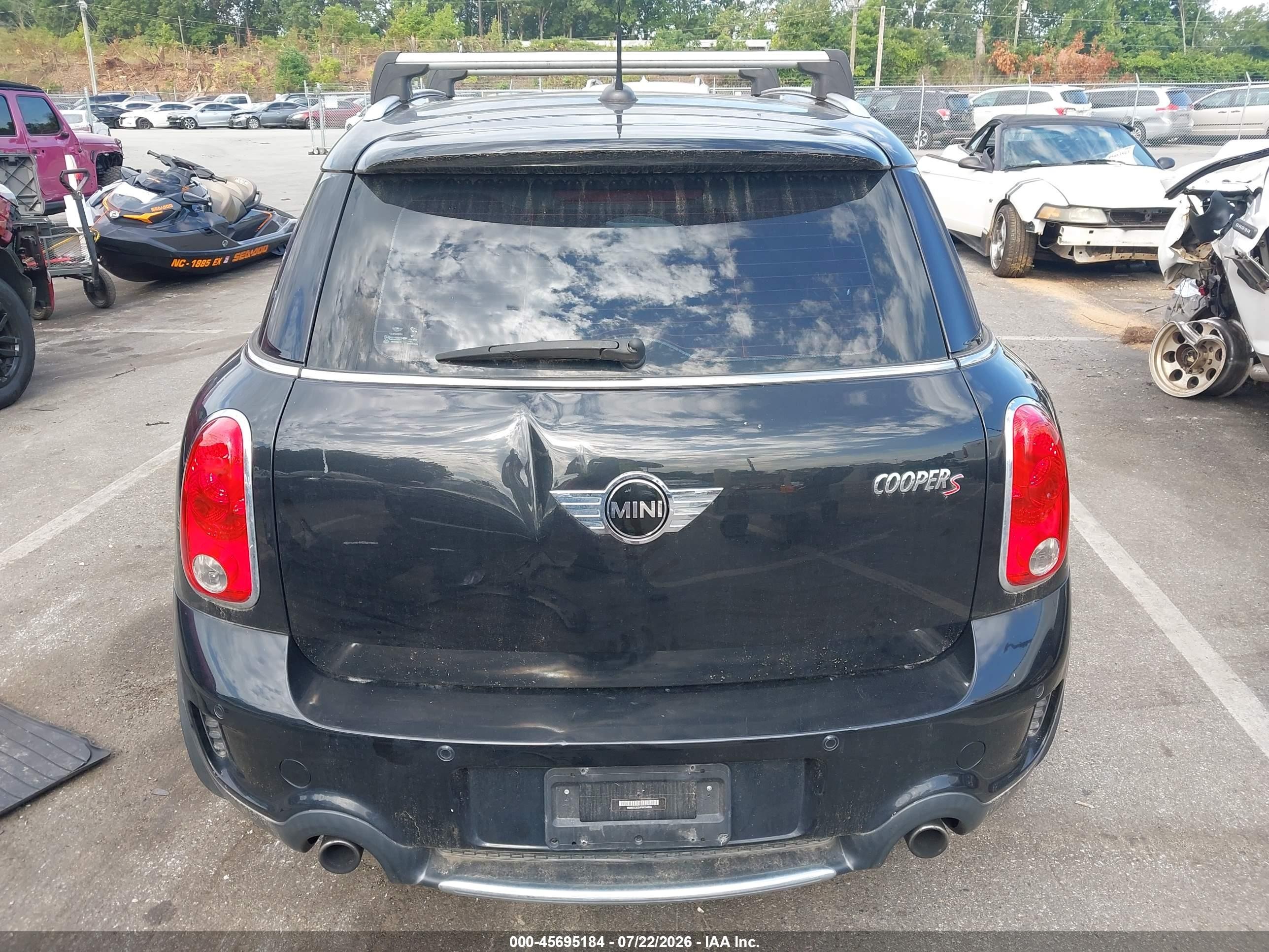 2015 Mini Countryman Cooper S Черный vin: WMWZC3C54FWT04958
