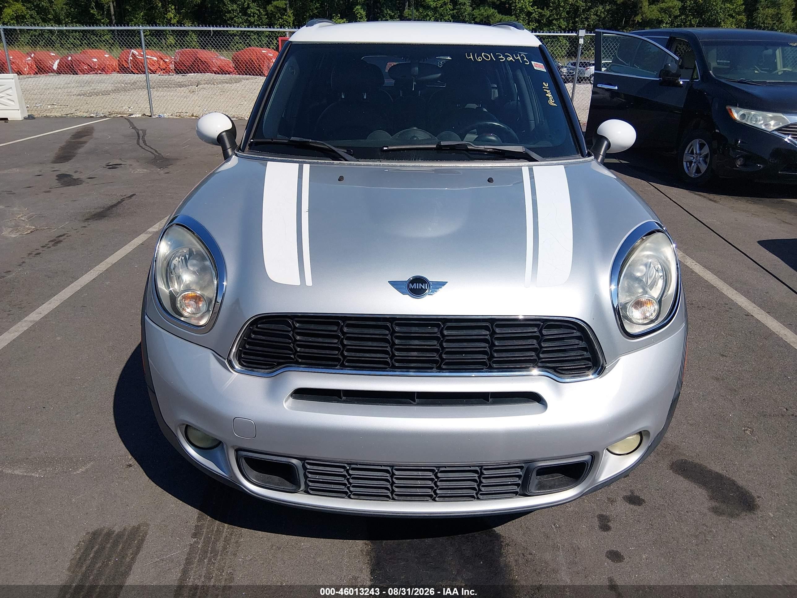 2012 Mini Cooper S Countryman   Silver vin: WMWZC3C55CWL83715
