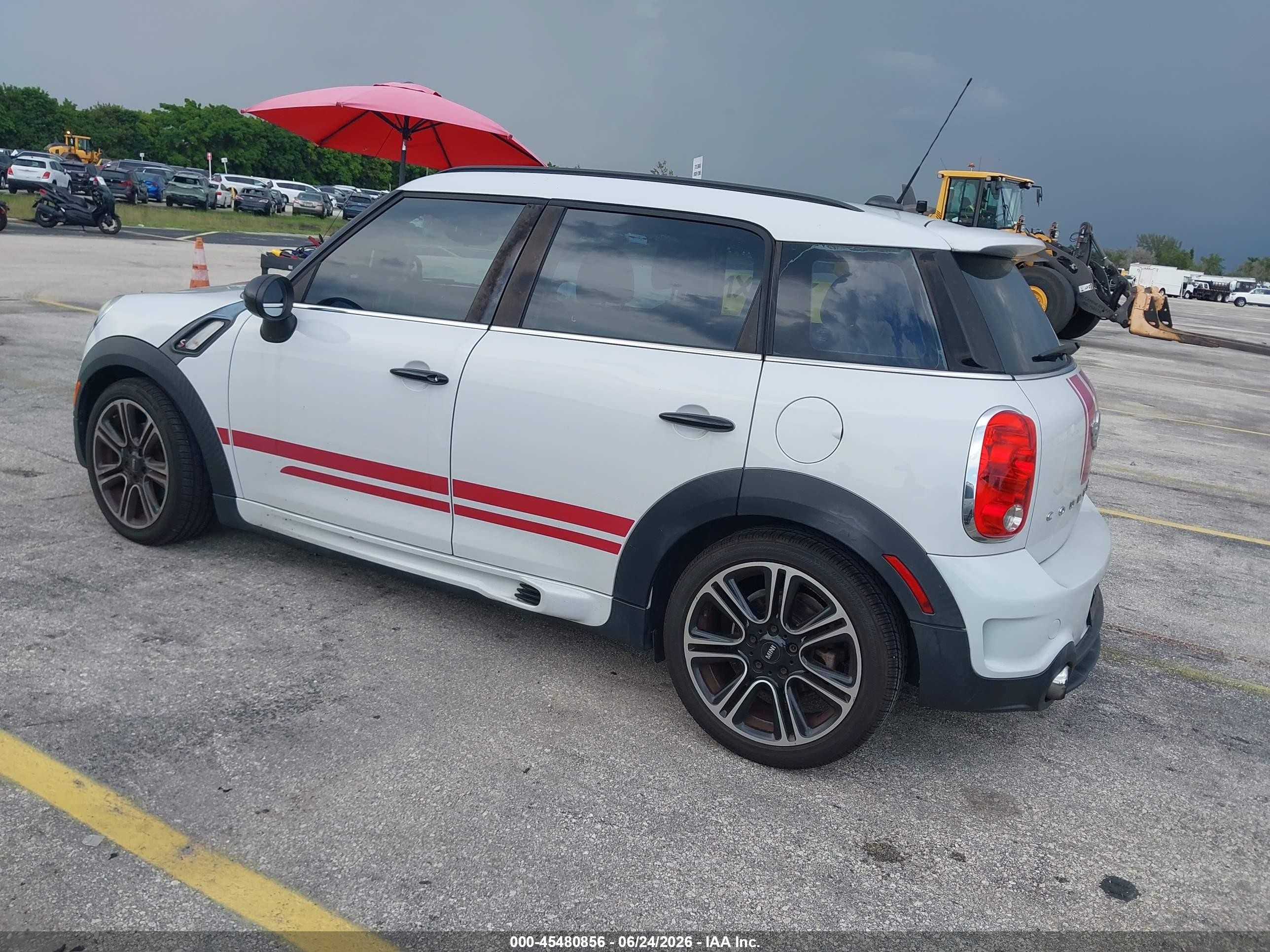 2014 Mini Countryman Cooper S White vin: WMWZC3C55EWP25134
