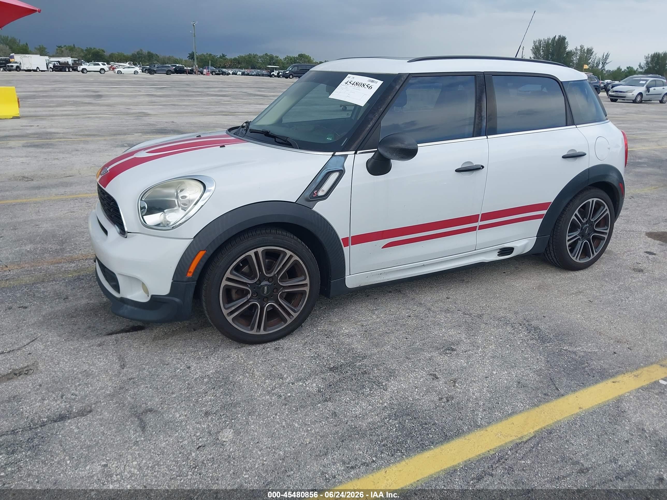 2014 Mini Countryman Cooper S White vin: WMWZC3C55EWP25134