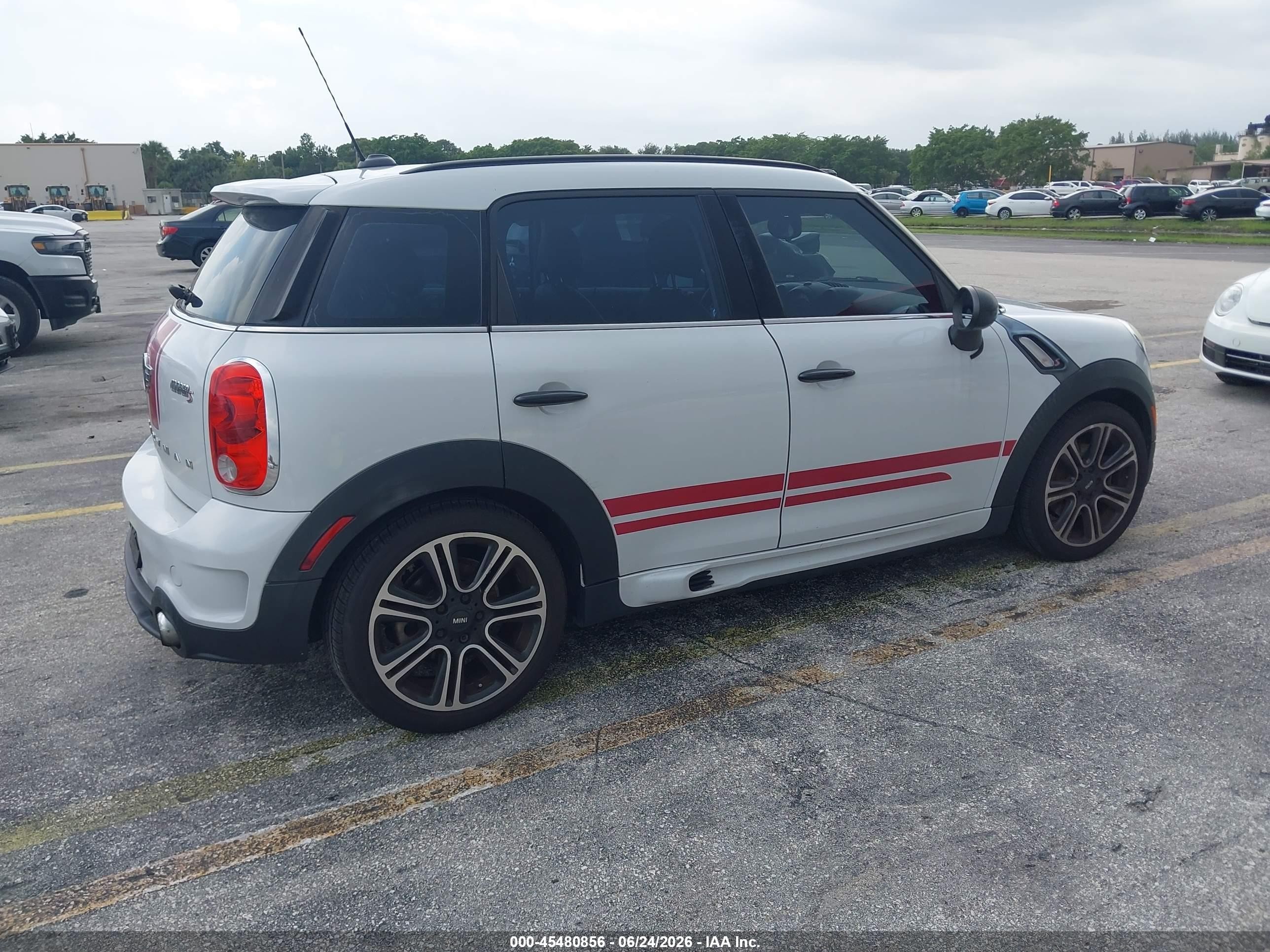 2014 Mini Countryman Cooper S White vin: WMWZC3C55EWP25134