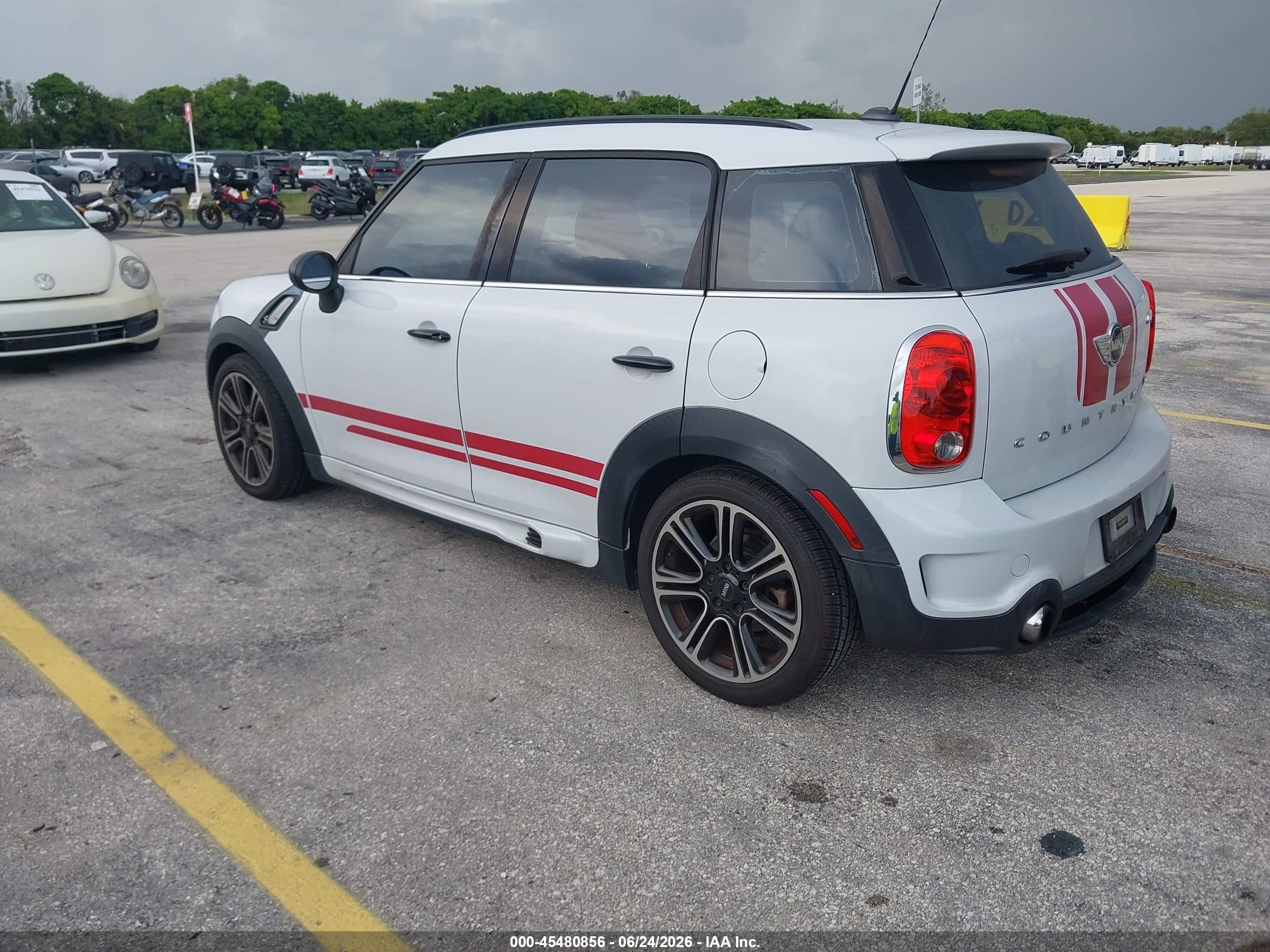 2014 Mini Countryman Cooper S White vin: WMWZC3C55EWP25134