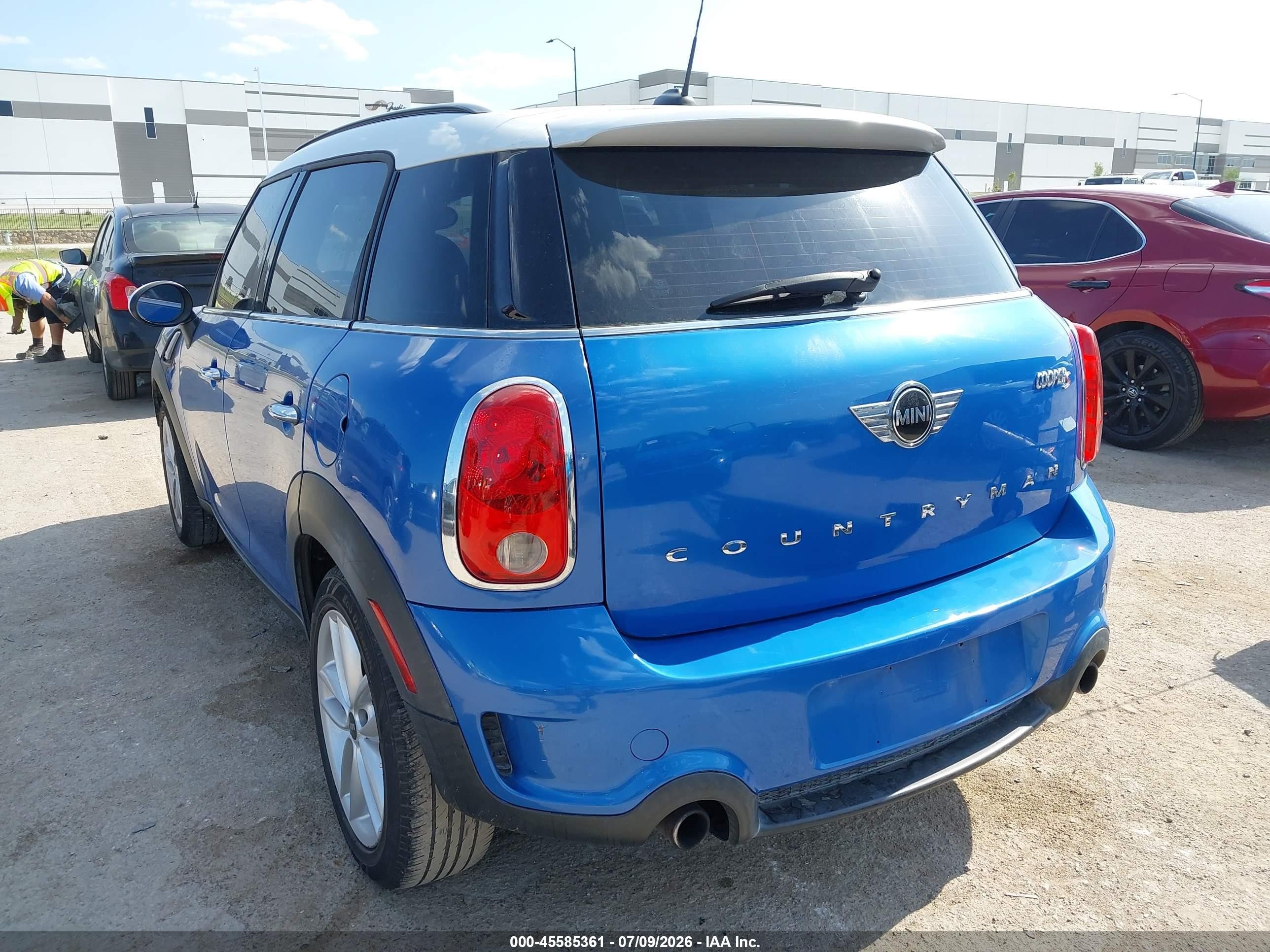 2014 Mini Countryman Cooper S Blue vin: WMWZC3C55EWP25957