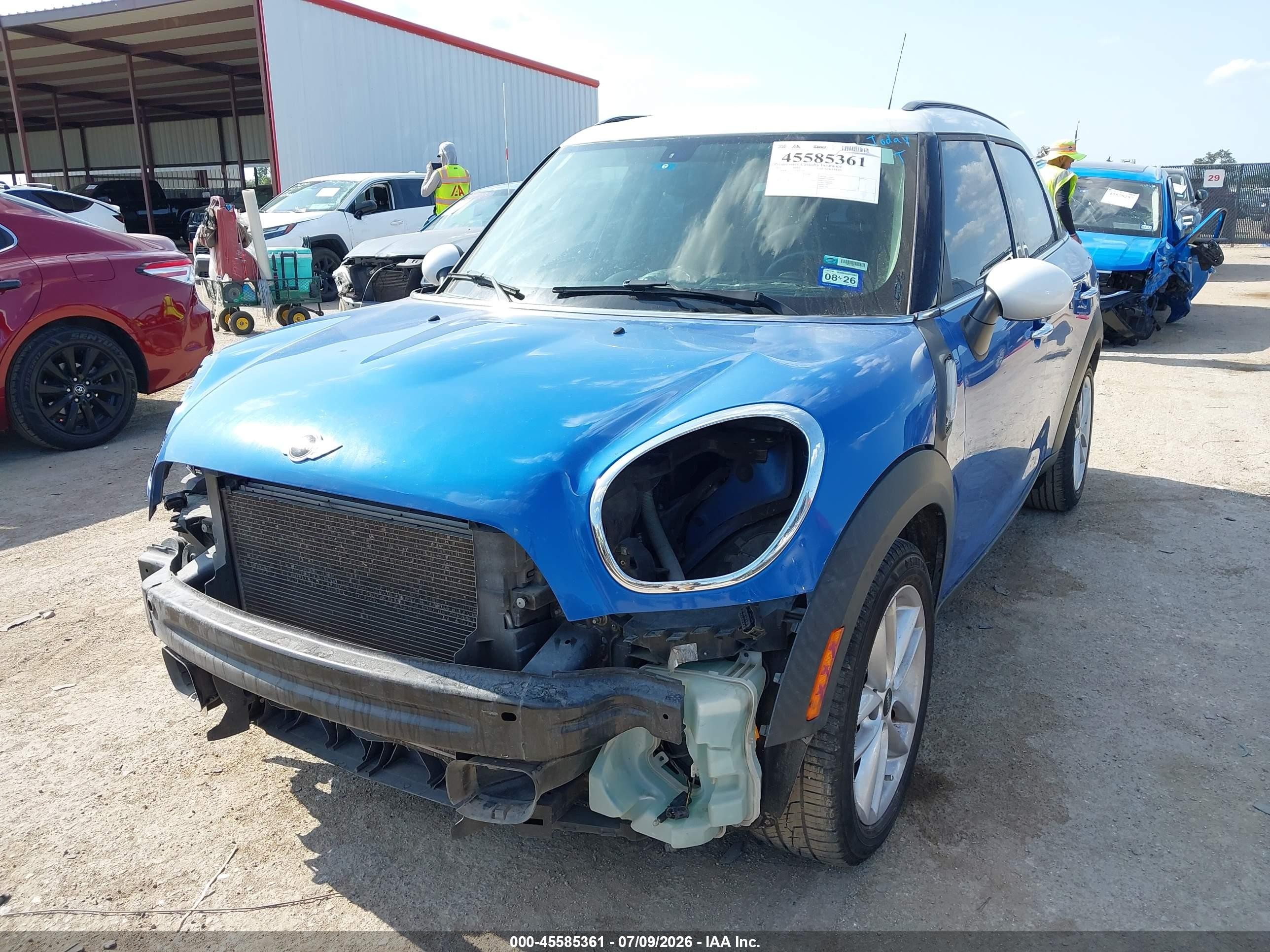 2014 Mini Countryman Cooper S Blue vin: WMWZC3C55EWP25957