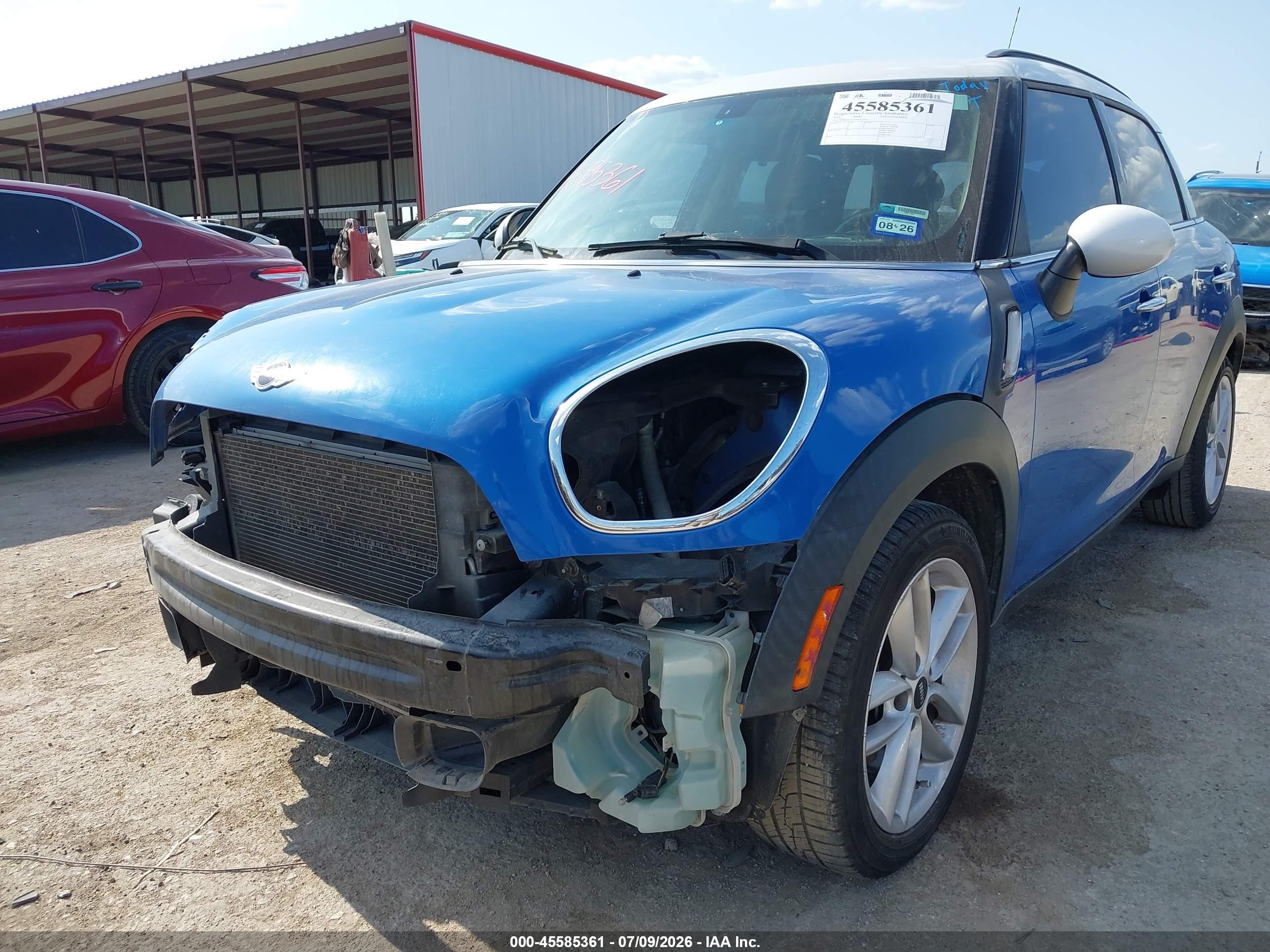 2014 Mini Countryman Cooper S Blue vin: WMWZC3C55EWP25957