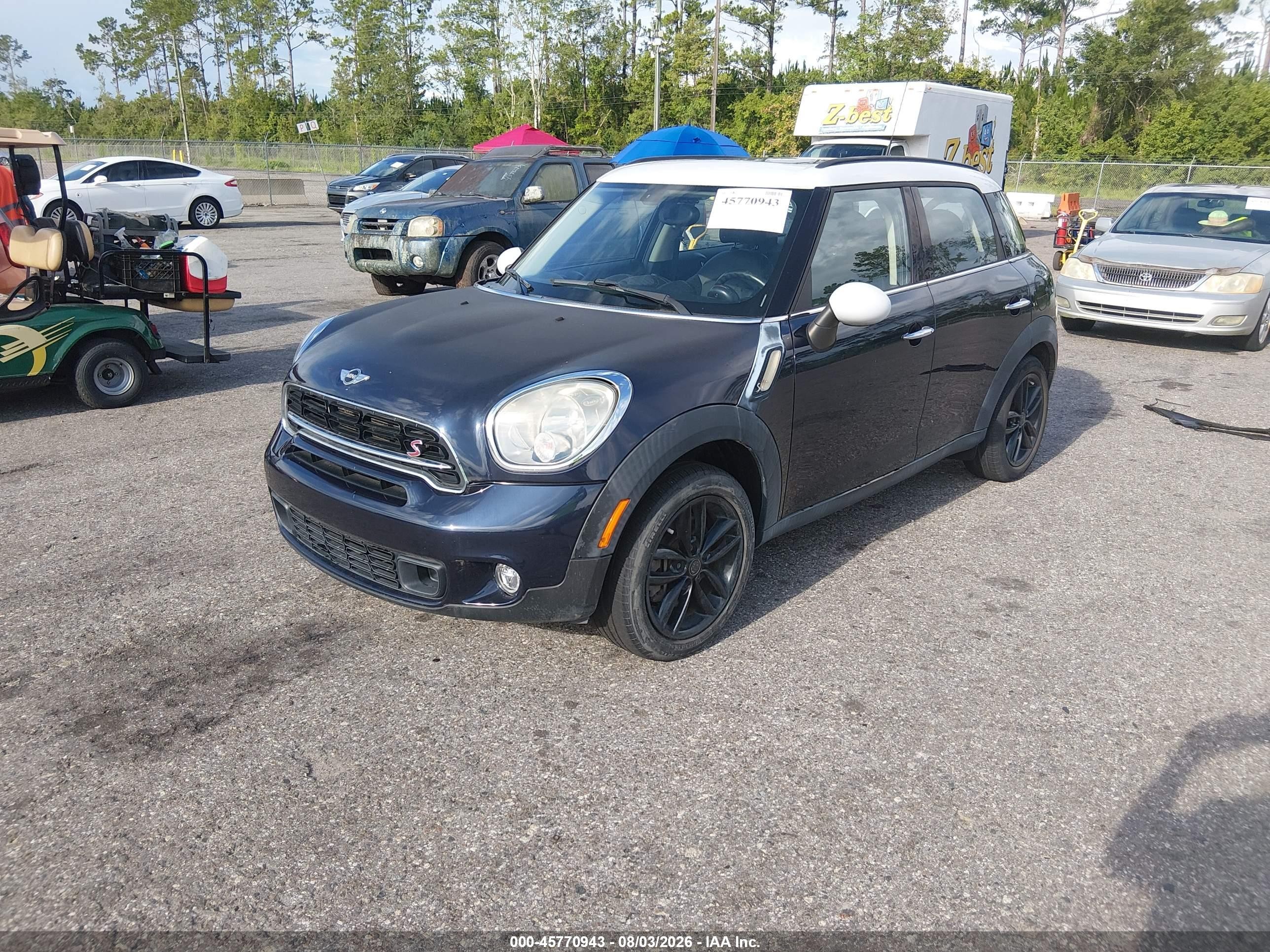 2015 Mini Countryman Cooper S Black vin: WMWZC3C55FWT04841