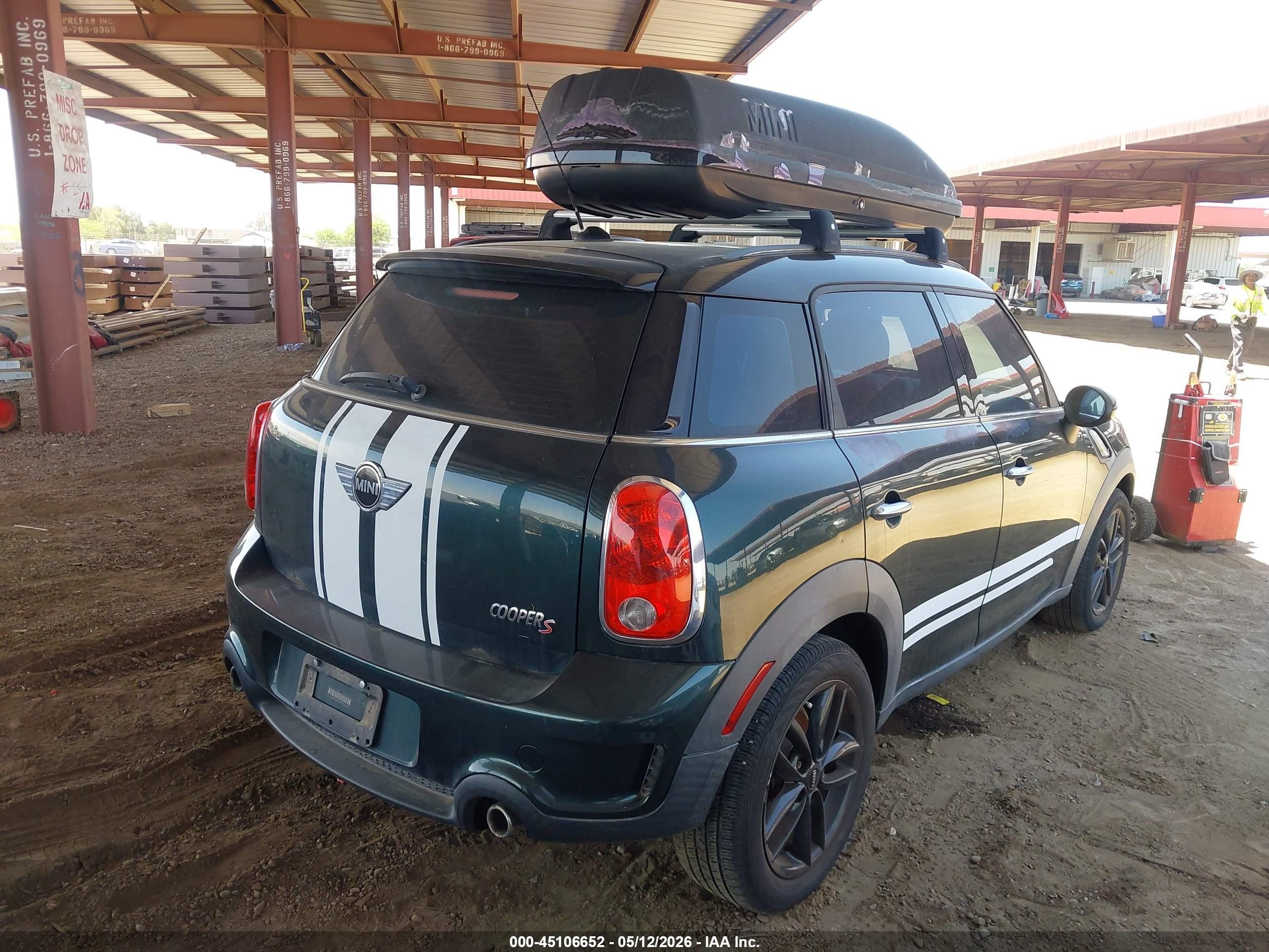 2012 Mini Cooper S Countryman Green vin: WMWZC3C56CWL85943