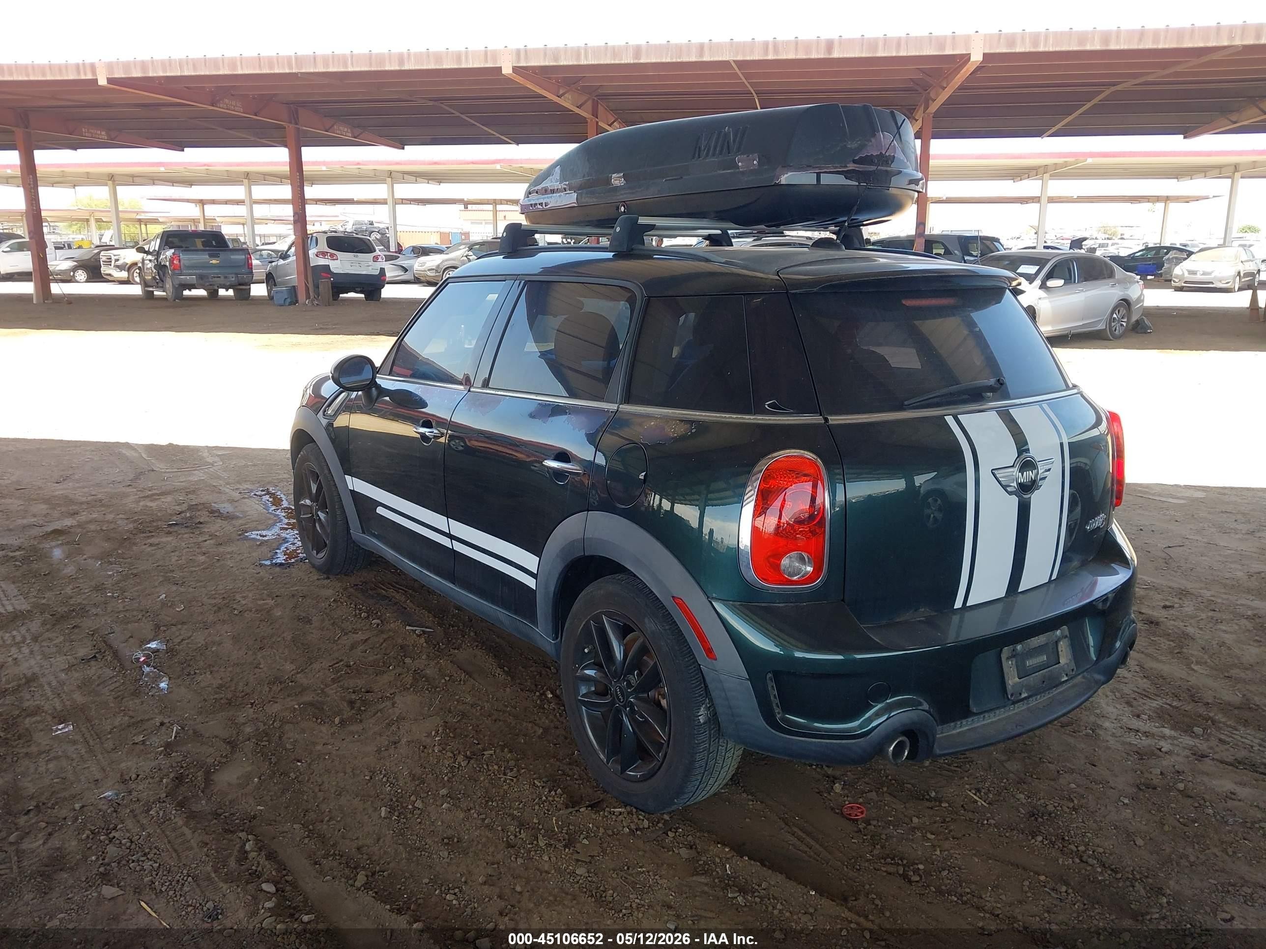 2012 Mini Cooper S Countryman Green vin: WMWZC3C56CWL85943
