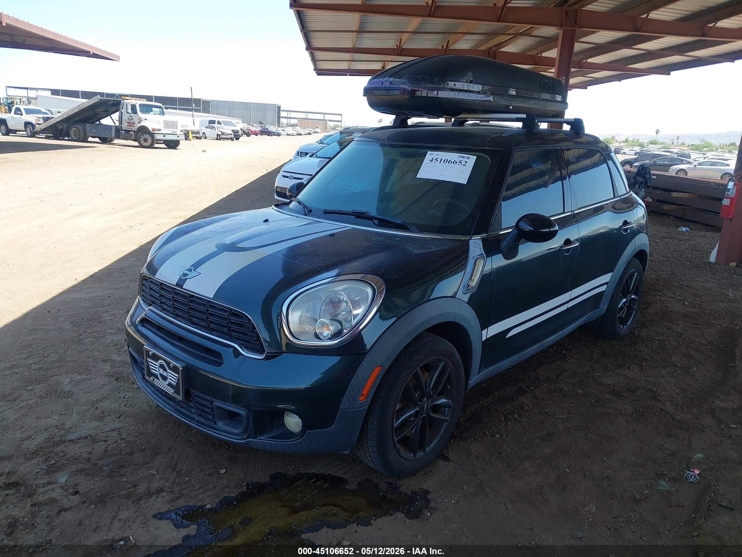 2012 Mini Cooper S Countryman Green vin: WMWZC3C56CWL85943