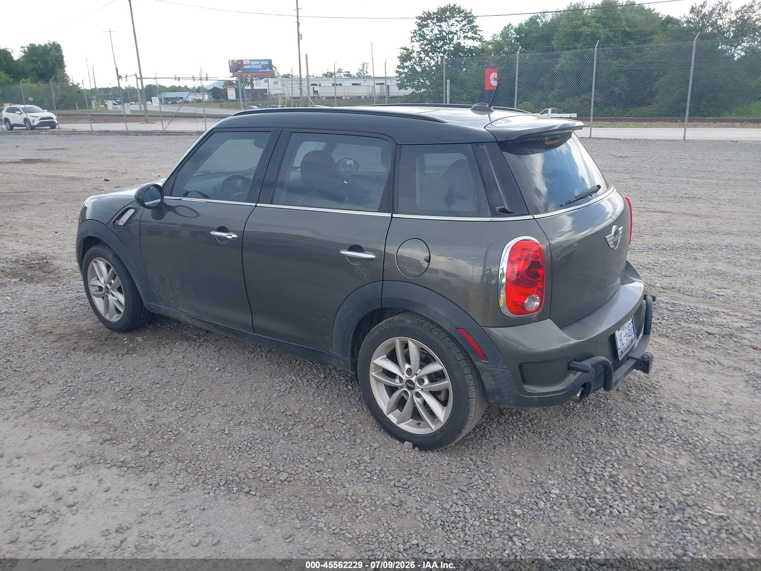 2012 Mini Cooper S Countryman   Gray vin: WMWZC3C56CWM28063