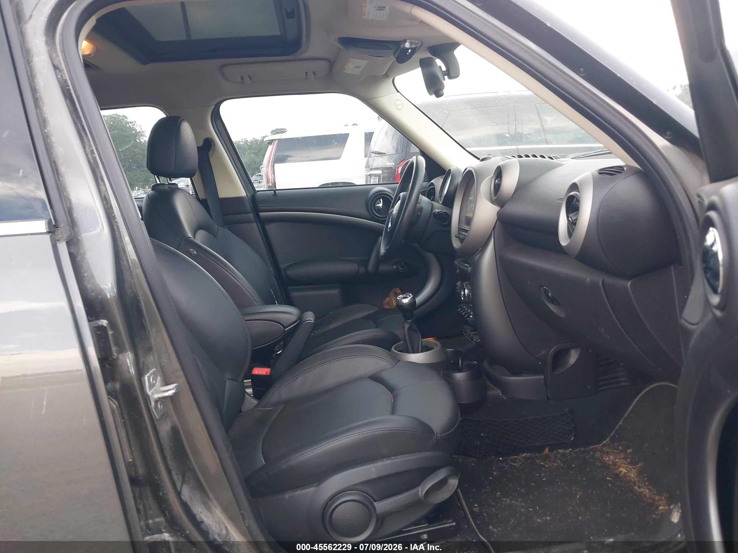2012 Mini Cooper S Countryman   Gray vin: WMWZC3C56CWM28063