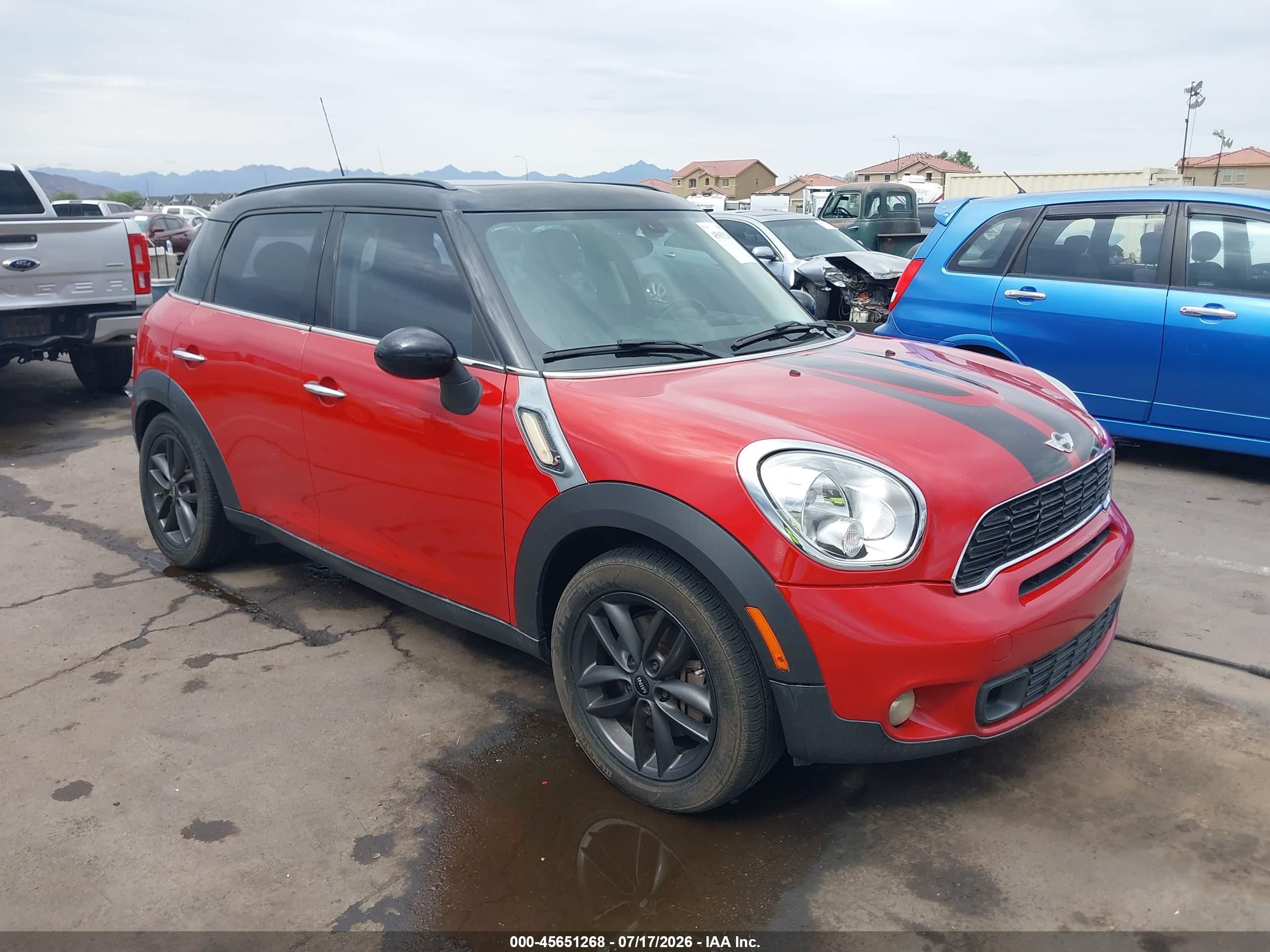 2013 Mini Countryman Cooper S Red vin: WMWZC3C56DWP21544
